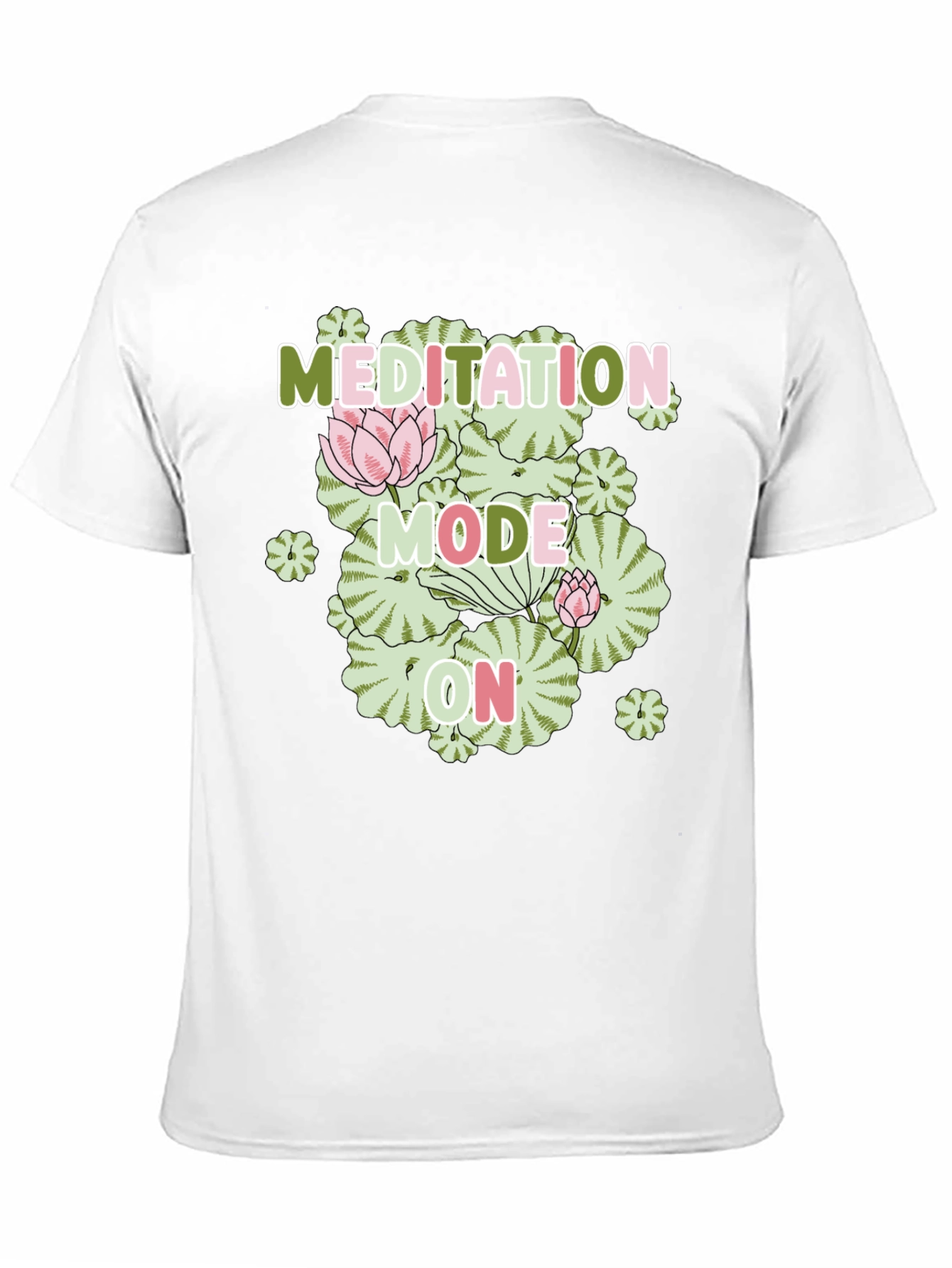 Black Meditation Mode On Graphic Tee view 11