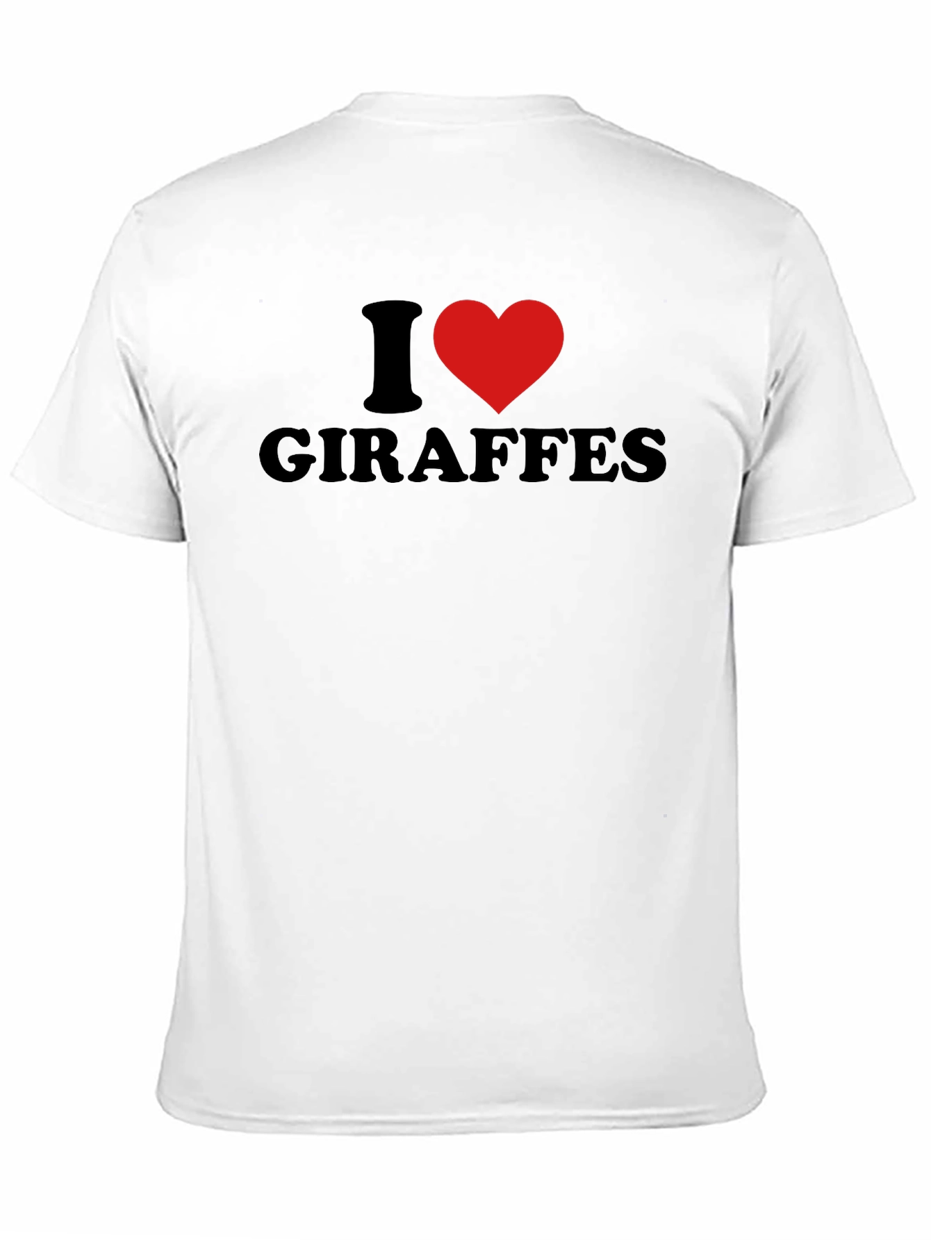 Black I Heart Giraffes Graphic Tee - Black view 11