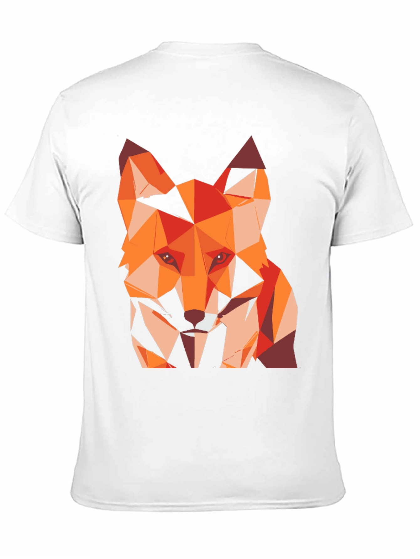 Black Geometric Fox Graphic Tee - Stylish Men's T-Shirt view 11