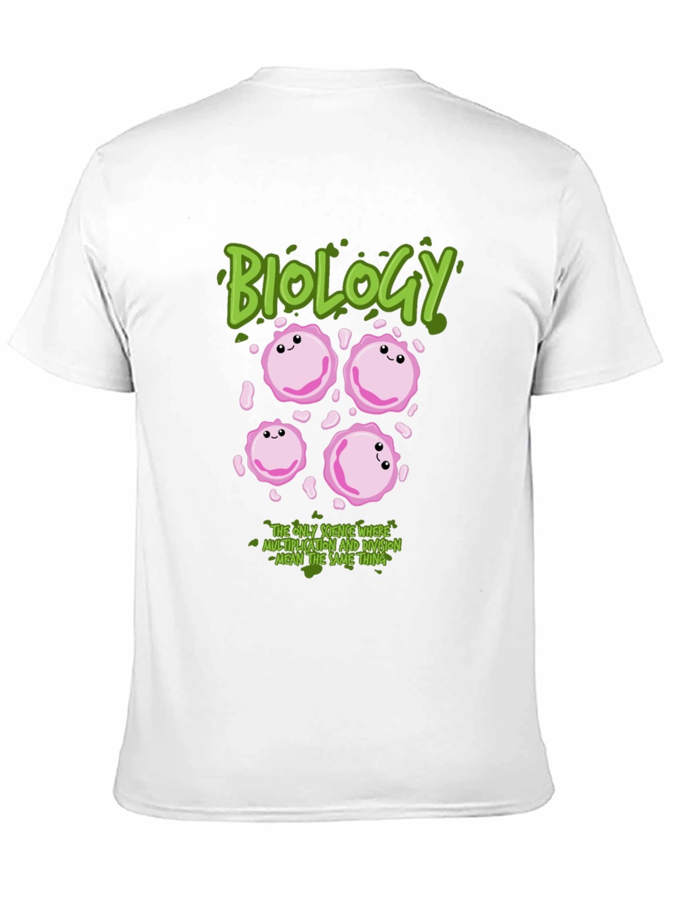 Black Biology Cell Division T-Shirt: Funny Science Tee view 11