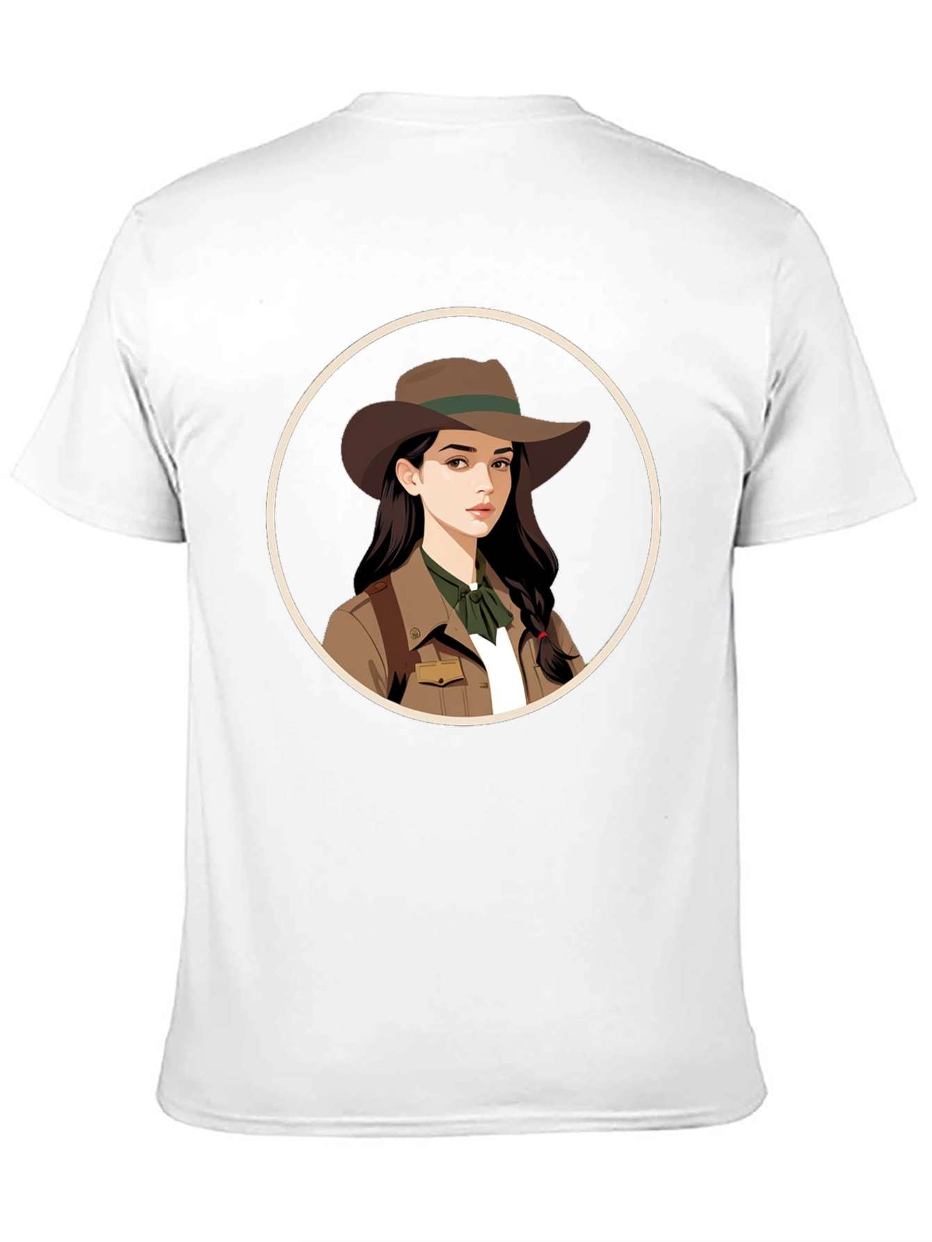 Black Adventurer Girl Graphic Tee - Black Unisex T-Shirt view 11