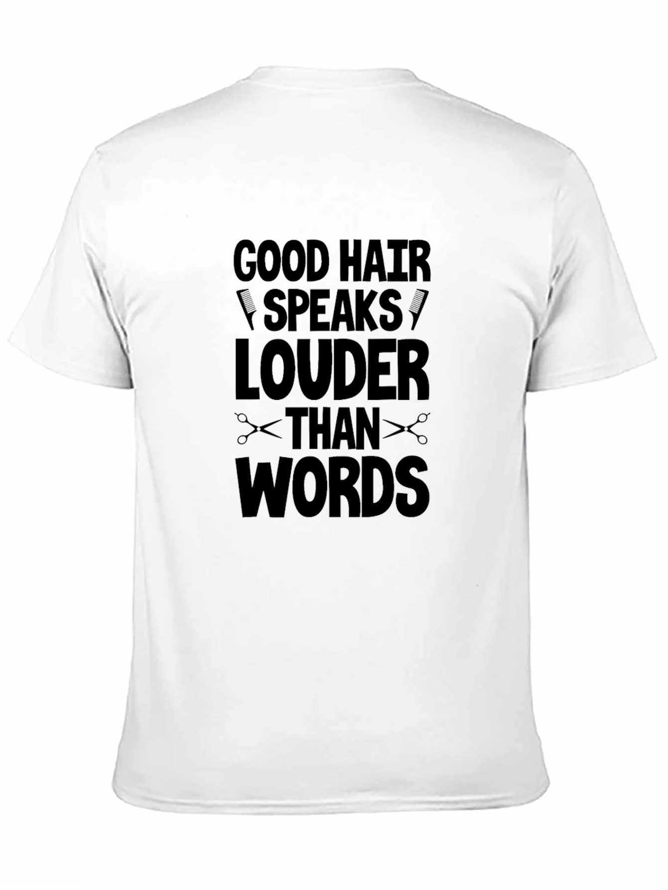 Black Good Hair Speaks Louder T-Shirt view 11