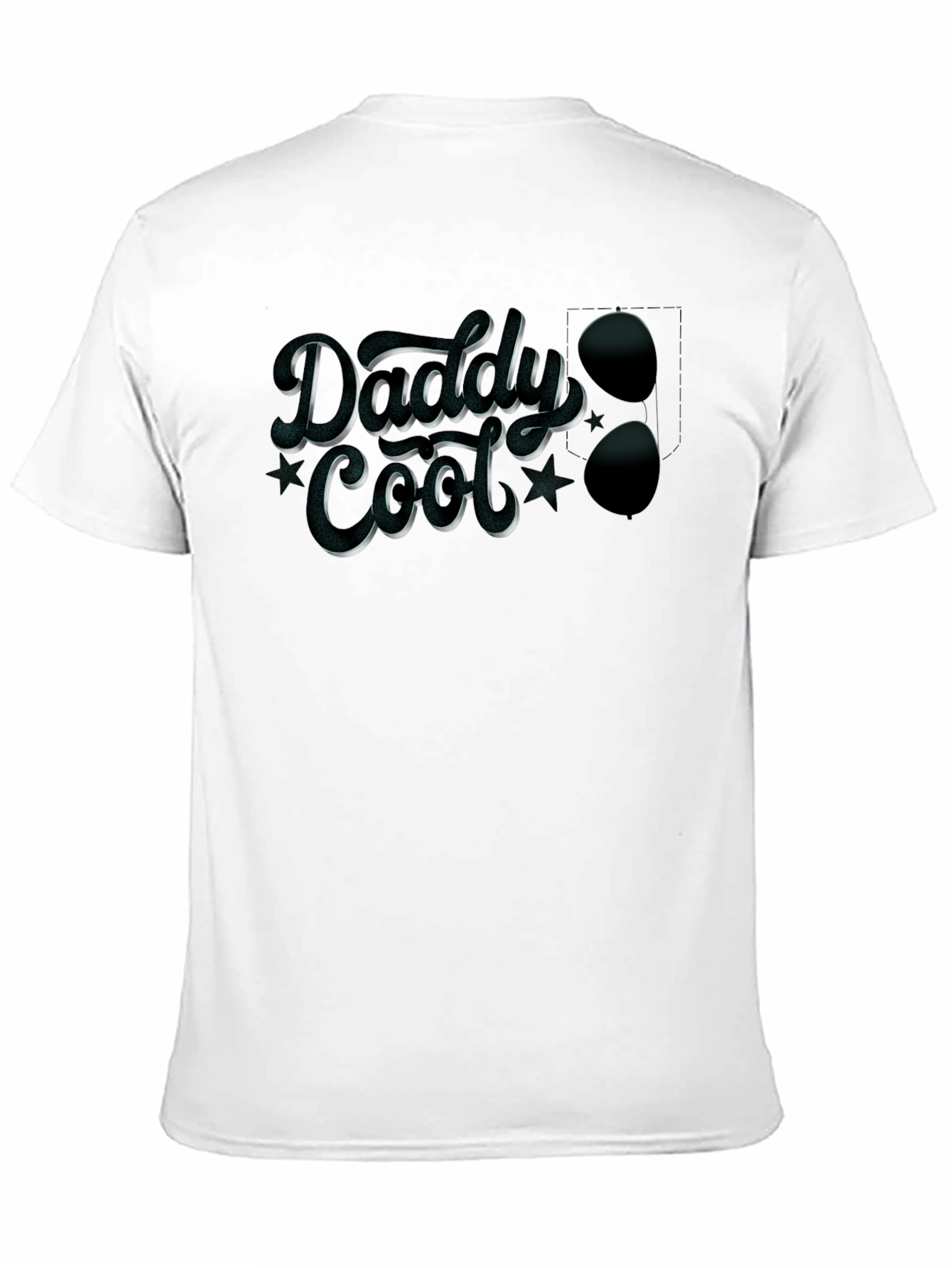 Black Daddy Cool Graphic Tee - Stylish Men's Black T-Shirt view 11