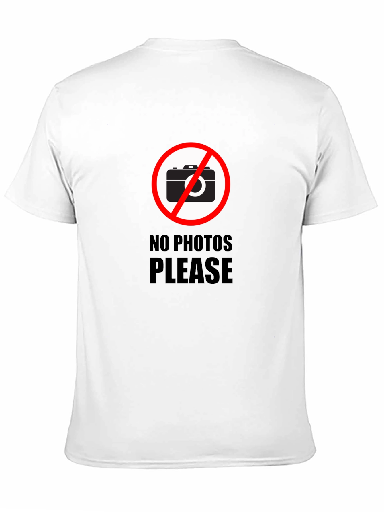 Black No Photos Please Graphic T-Shirt - Stylish Black Tee view 11