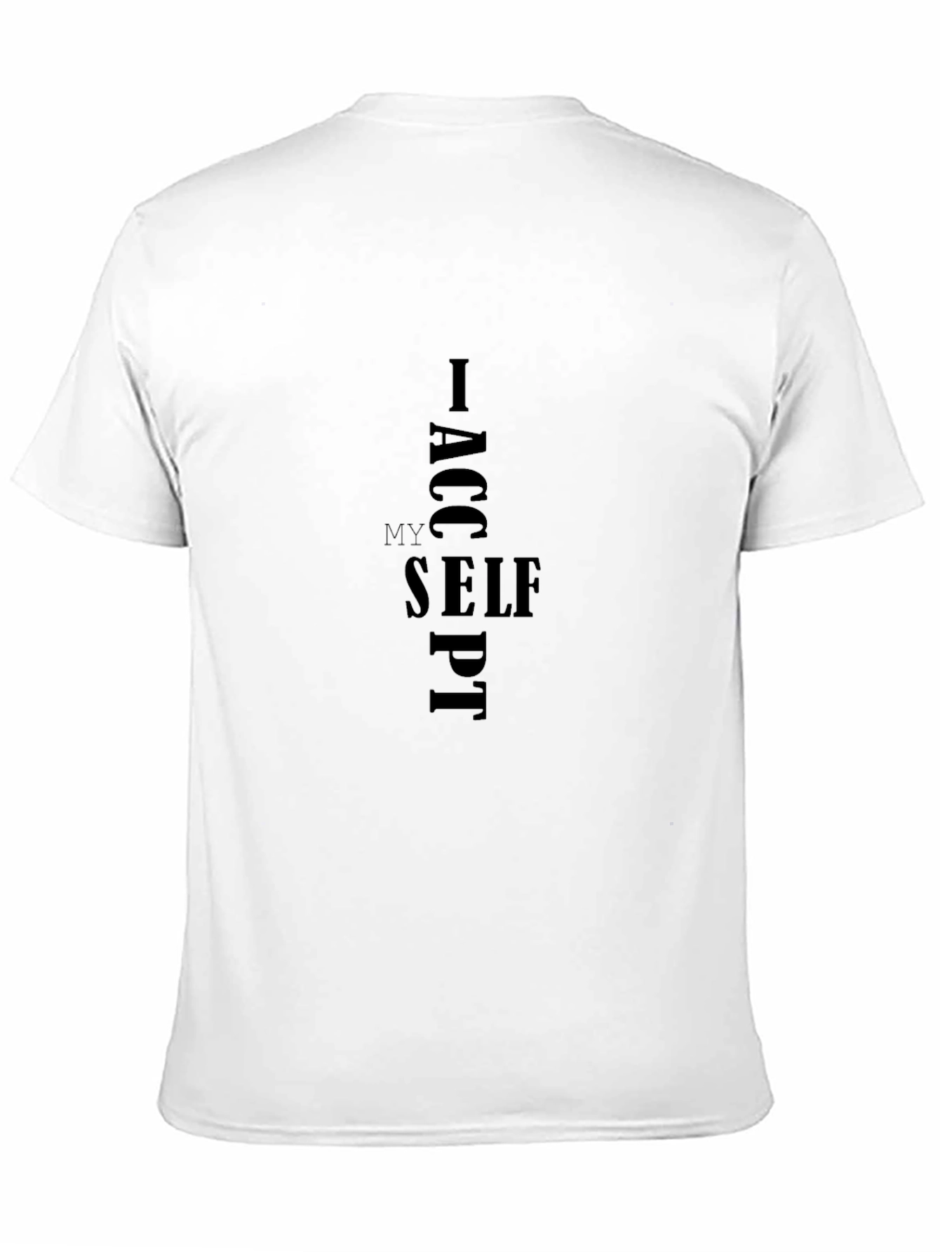 Black I Accept Myself Graphic Tee - Black view 11