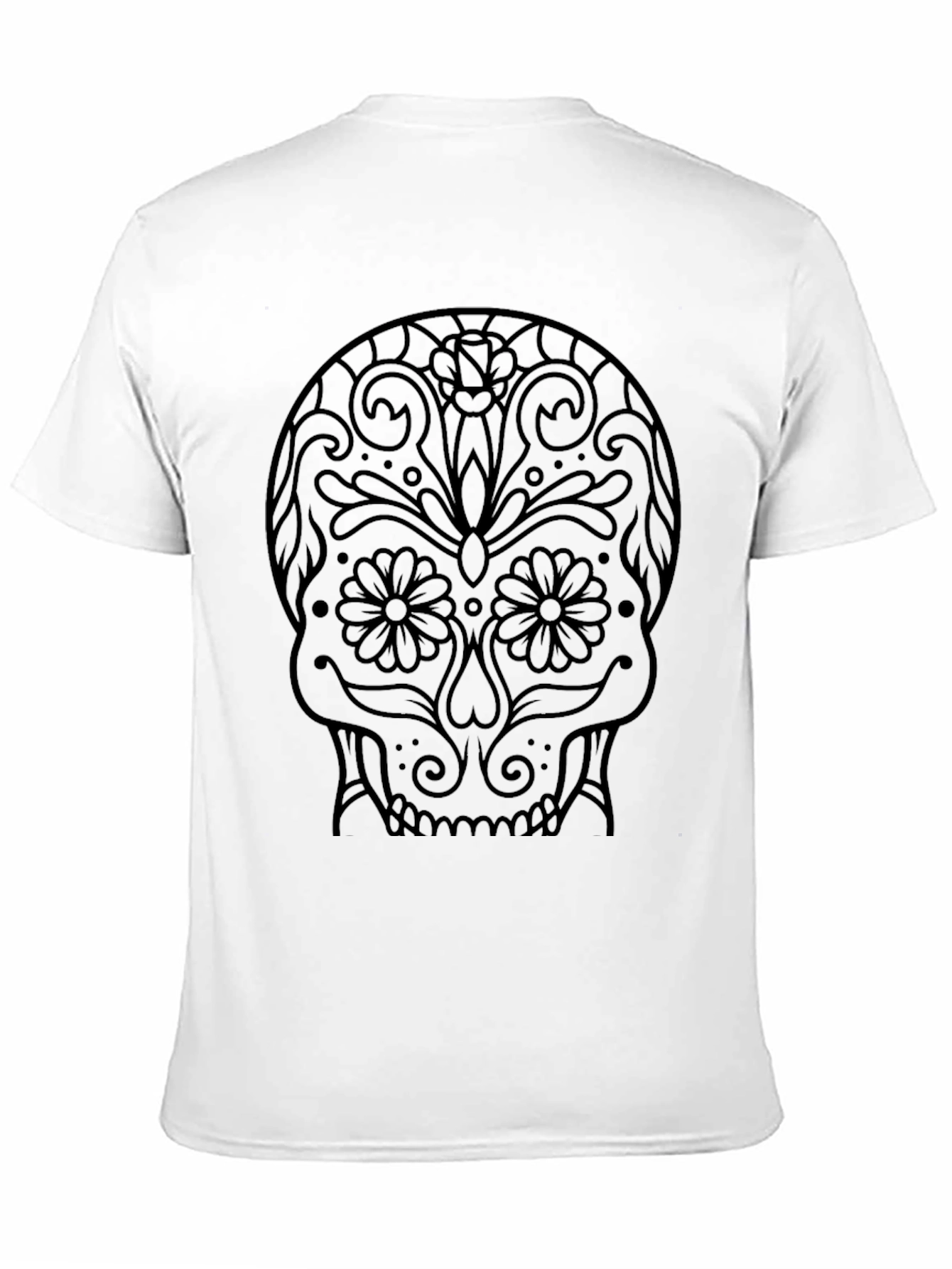 Sugar Skull Graphic Tee - Men's Black T-Shirt - 11