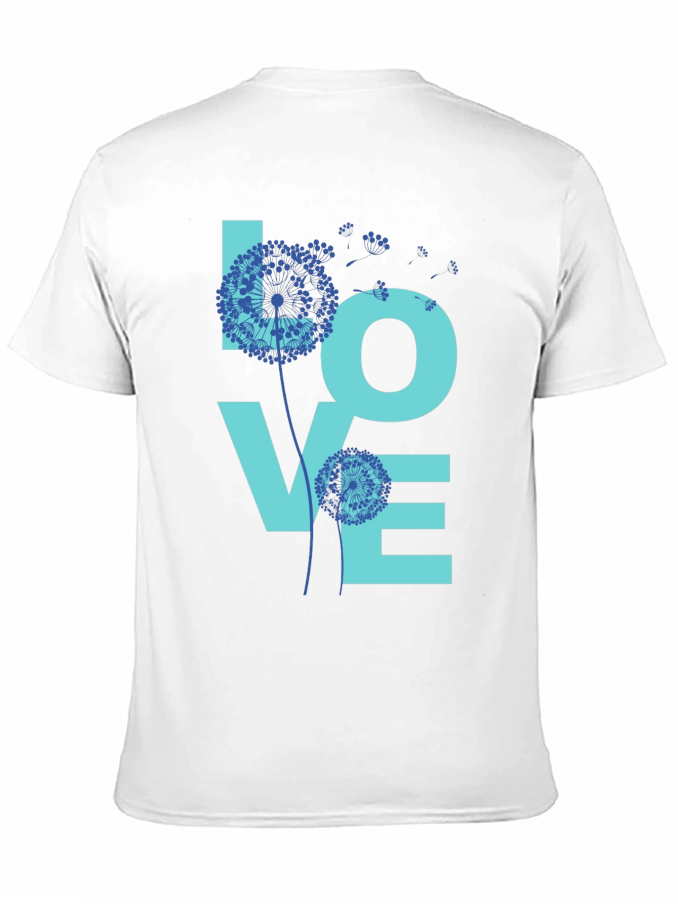 Black LOVE Dandelion Graphic T-Shirt view 11