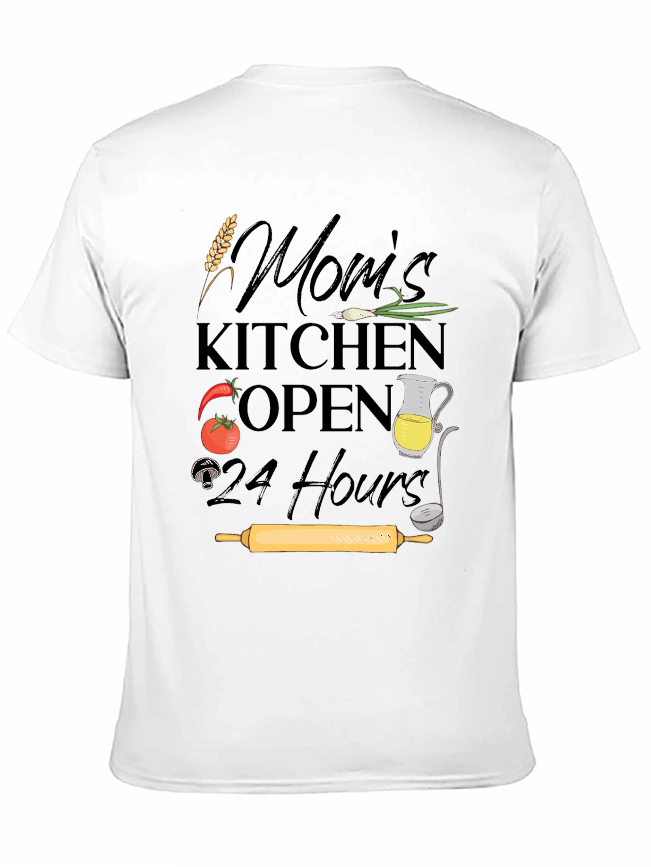 Black Mom's Kitchen Open 24 Hours T-Shirt view 11