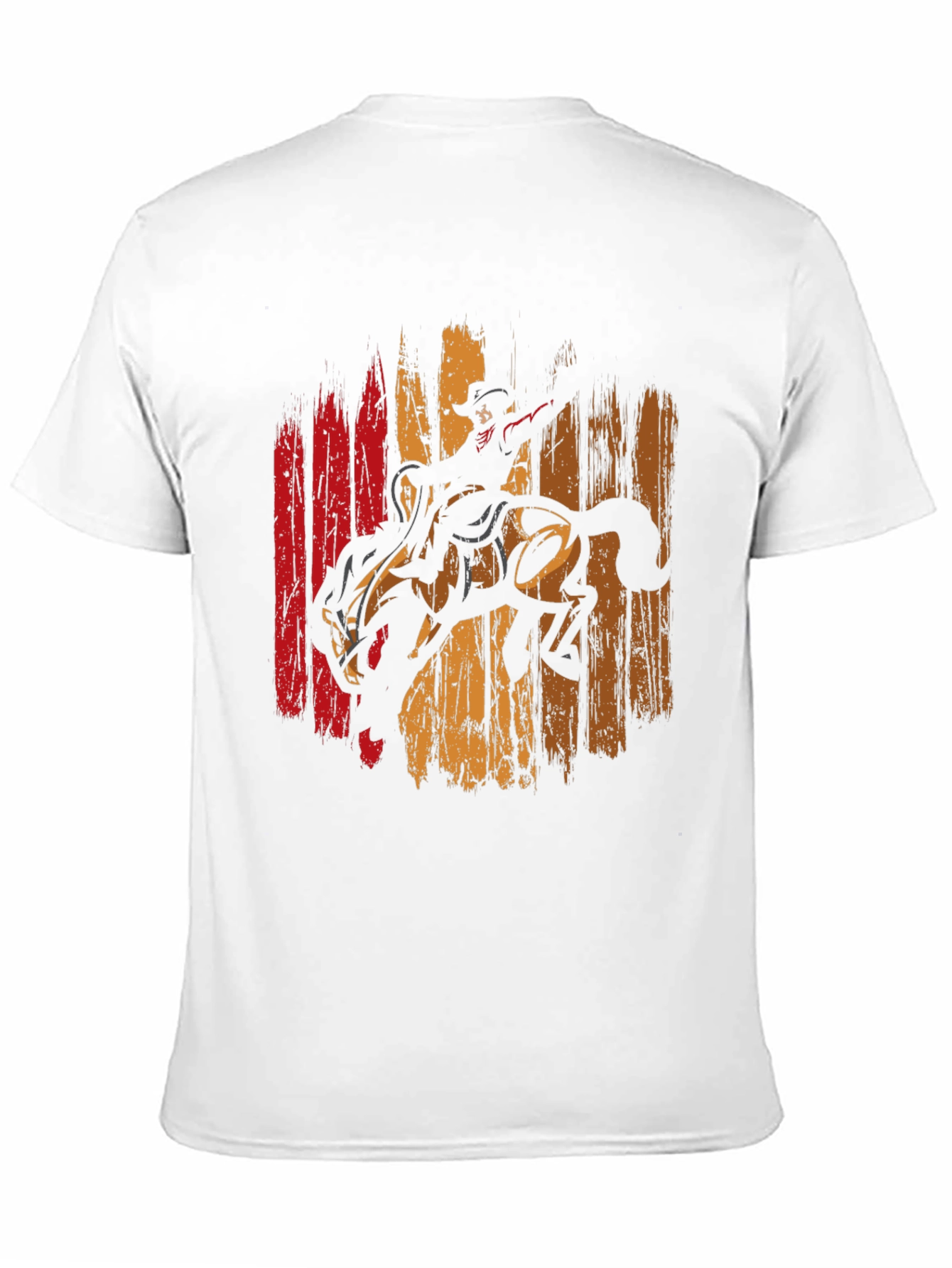 Black Rodeo Rider Graphic Tee - Vintage Style Cotton Shirt view 11