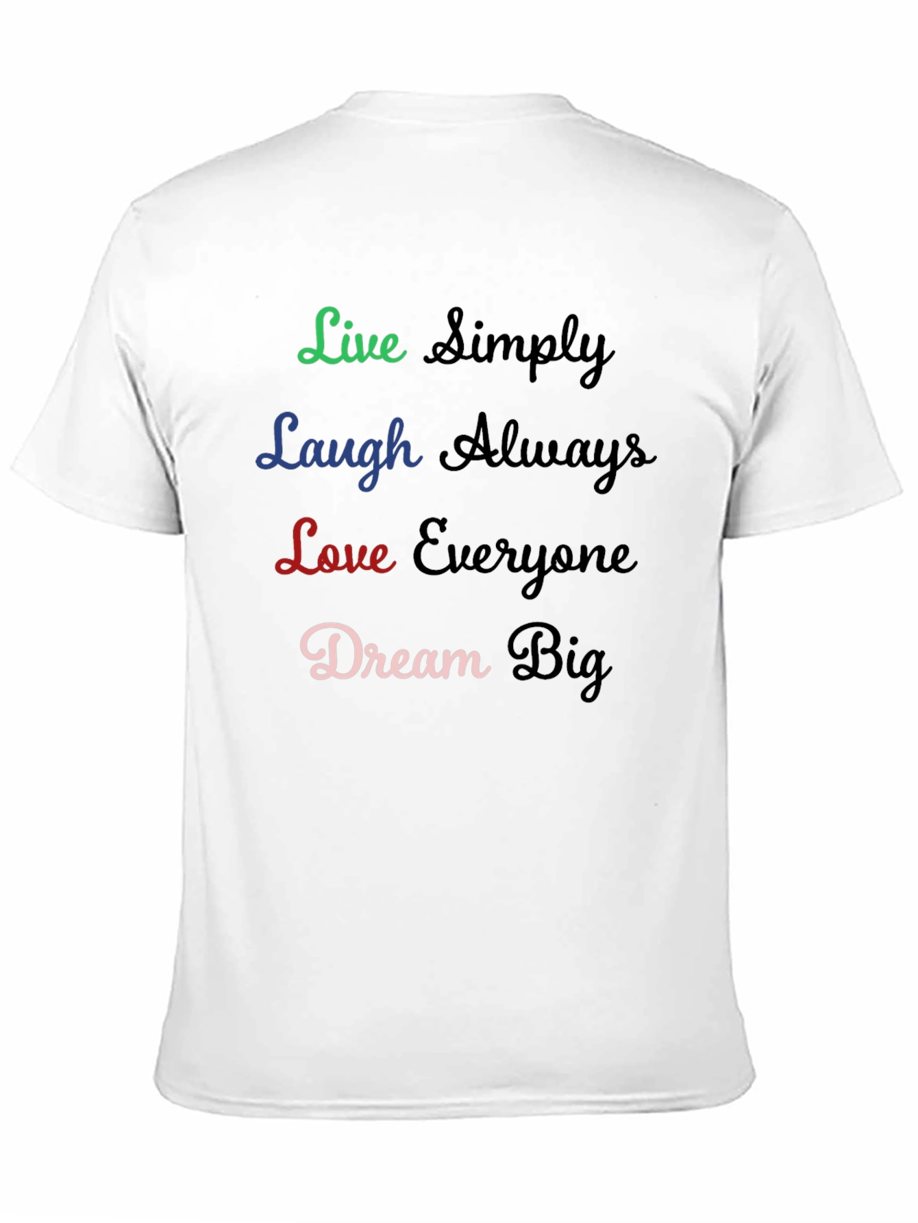 Black Live, Laugh, Love T-Shirt - Inspirational Graphic Tee view 11