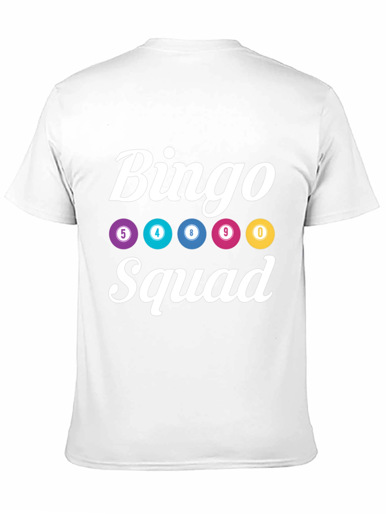 Black Bingo Squad T-Shirt - Lucky Numbers Graphic Tee view 11