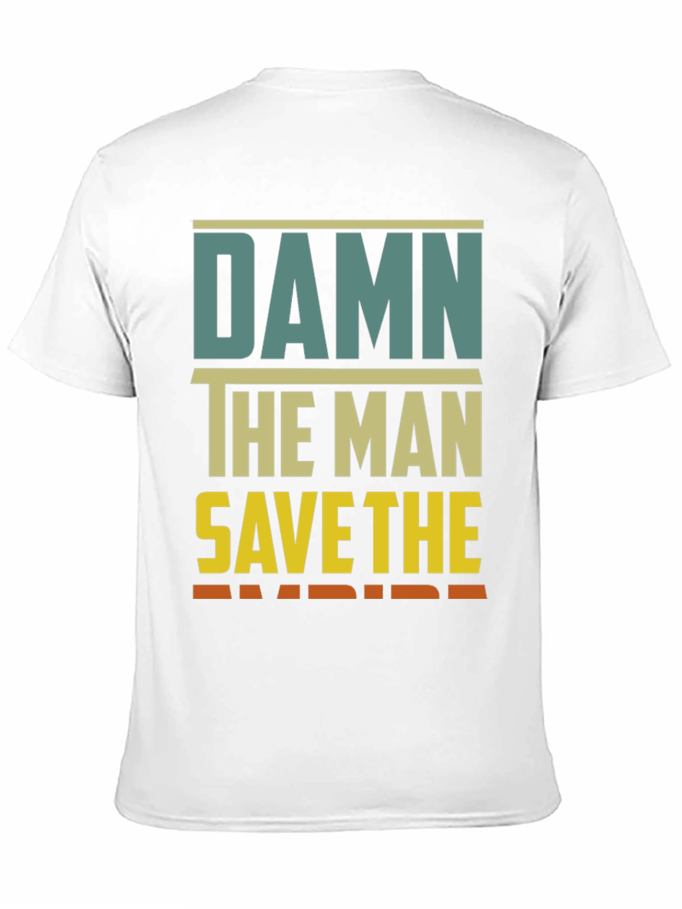 Black Damn The Man Save The Empire Graphic Tee view 11