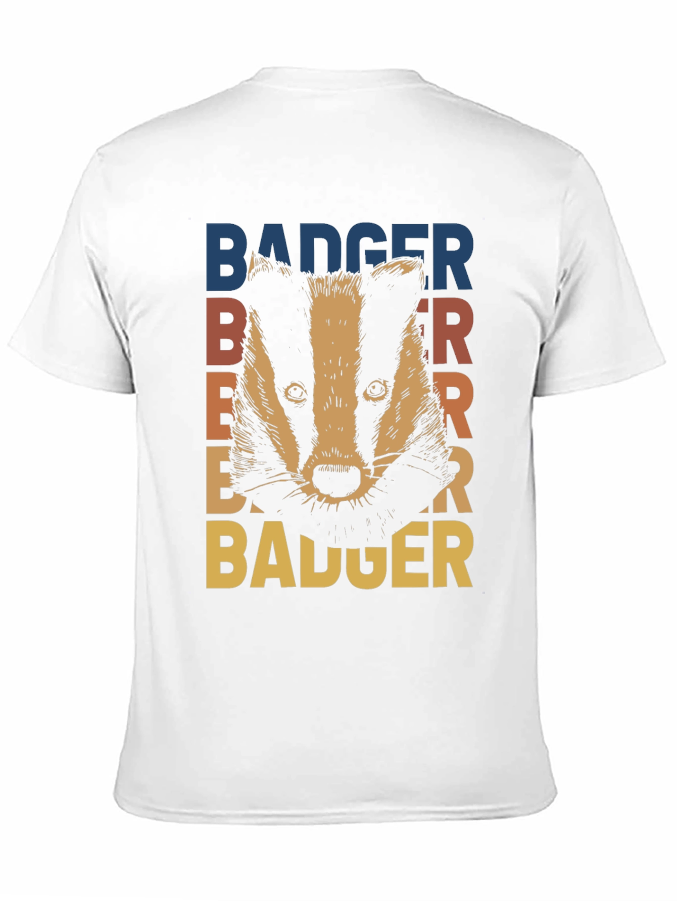 Black Retro Badger Graphic T-Shirt - Stylish Animal Tee view 11