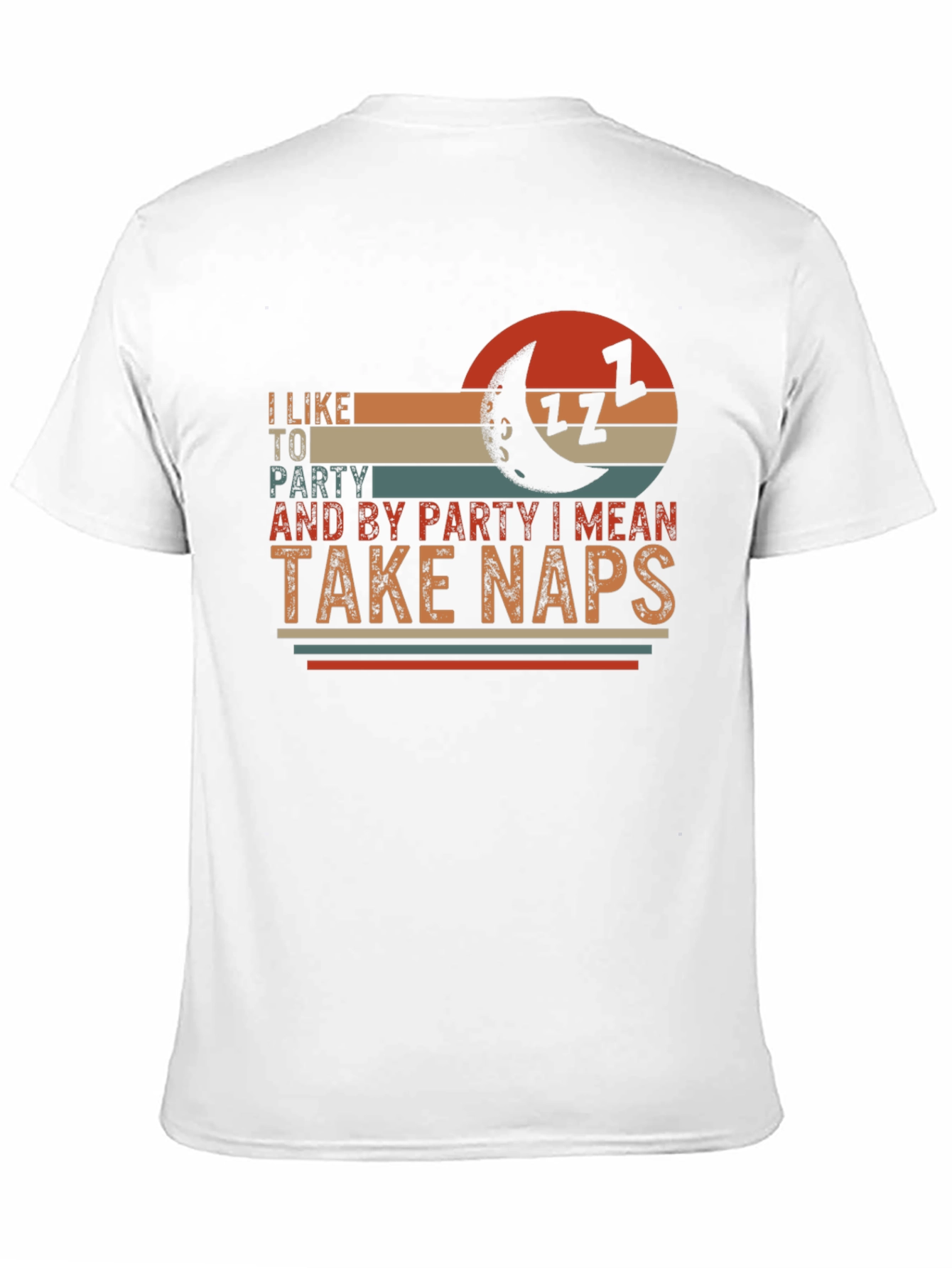 Black I Like to Party Take Naps Graphic T-Shirt view 11