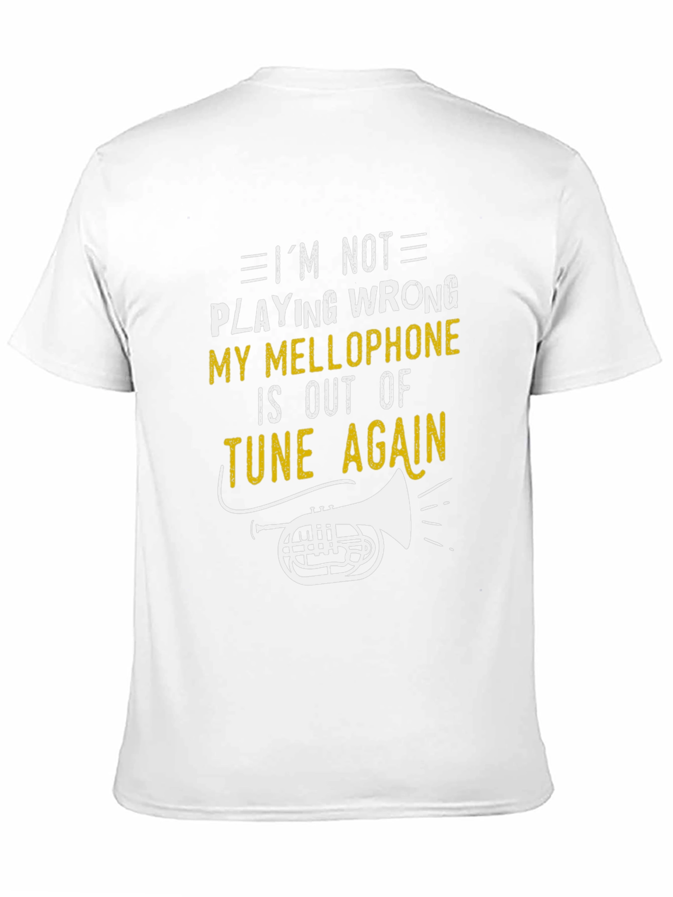 Black Funny Mellophone Player Black T-Shirt view 11
