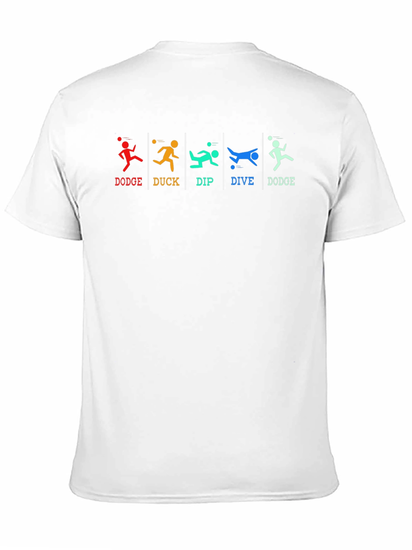 Black Dodgeball T-Shirt: Dodge Duck Dip Dive Dodge view 11