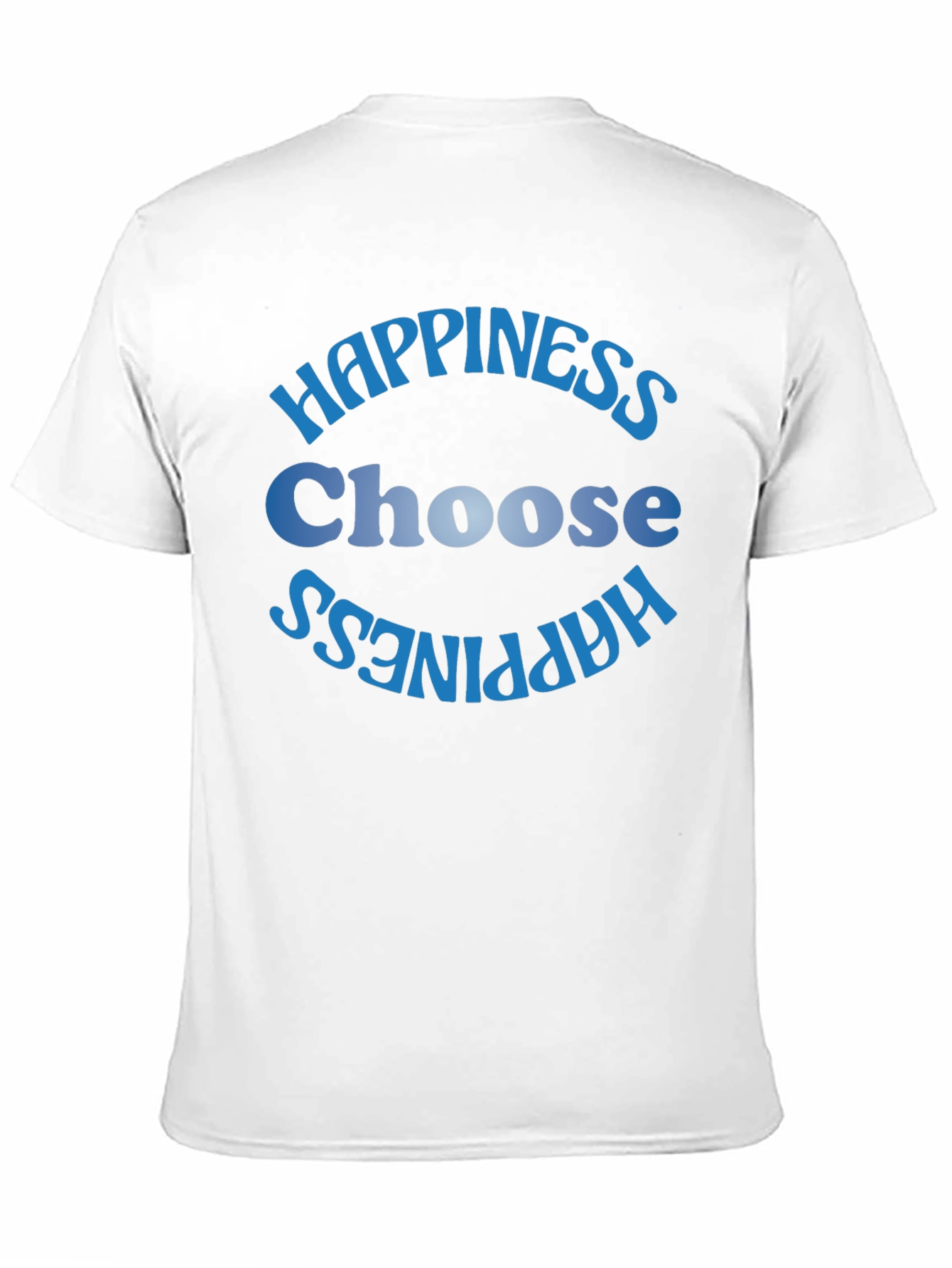 Black Choose Happiness T-Shirt - Black view 11