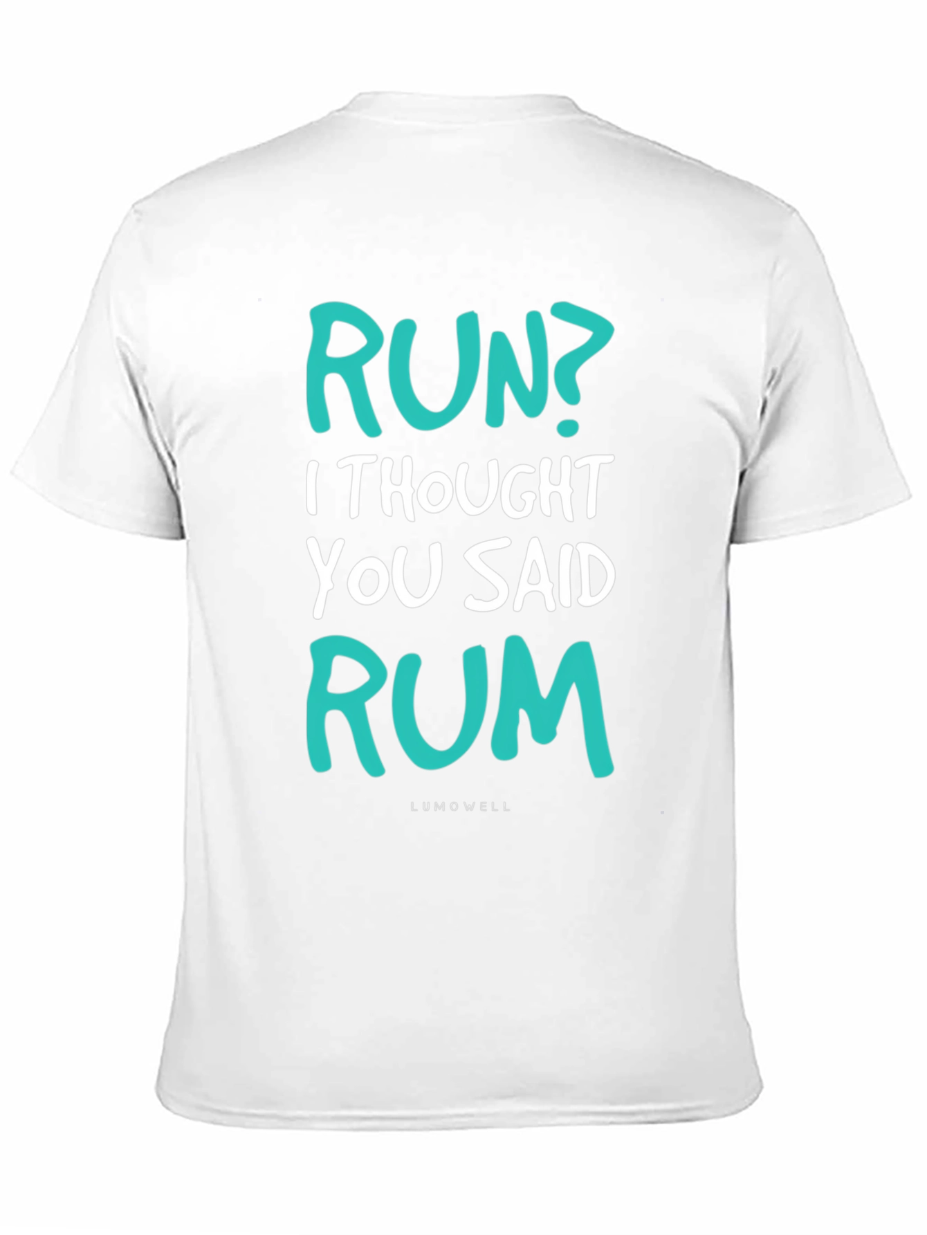 Black Funny Run? Rum! Graphic T-Shirt - Soft Cotton Tee view 11