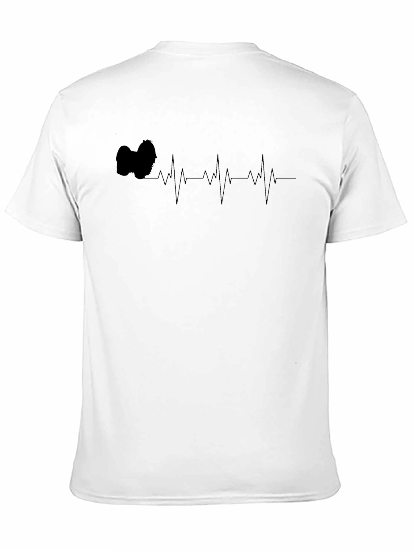 Black Dog Heartbeat T-Shirt - Black view 11