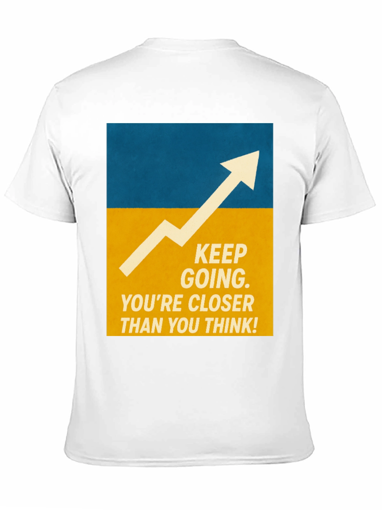 Black Motivational Graphic Tee - Keep Going! view 11