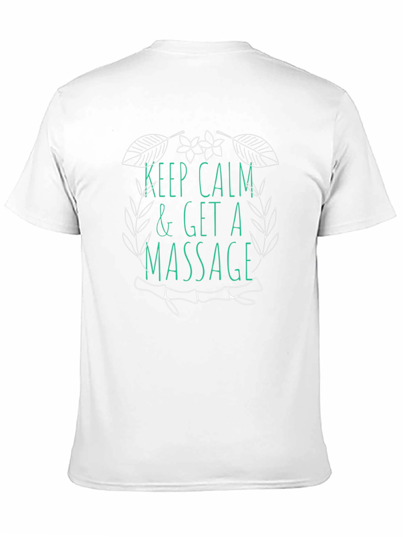 Black Relaxing Massage T-Shirt - Keep Calm & Get a Massage view 11