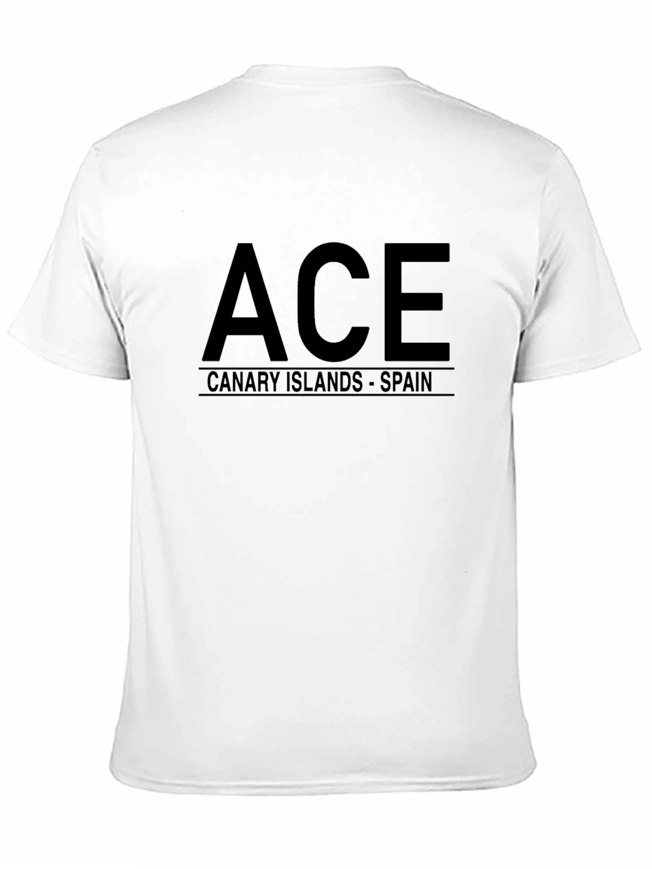 Black ACE Canary Islands Spain Black T-Shirt view 11