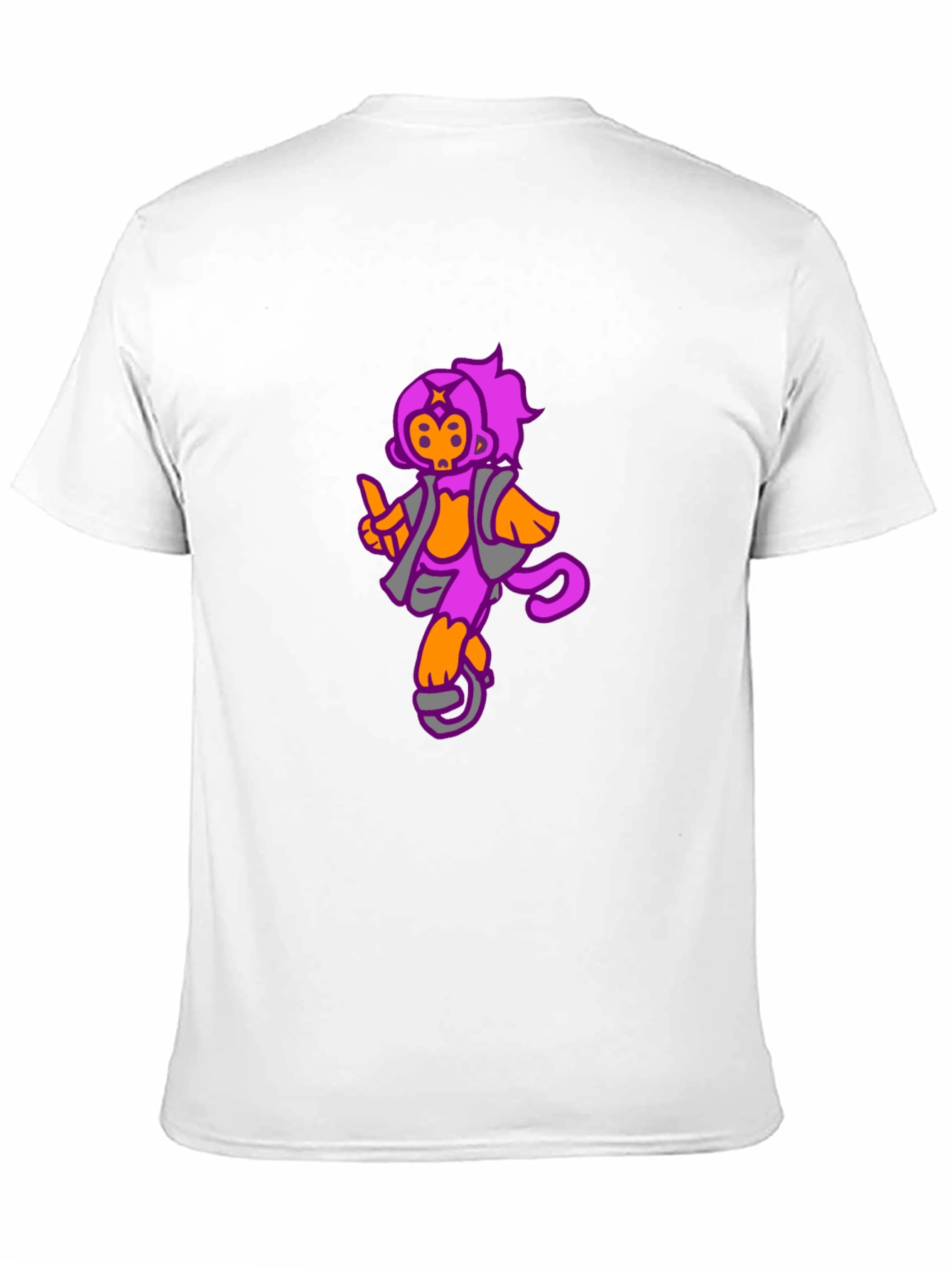 Black Funky Monkey Graphic Tee - Black Cotton Casual T-Shirt view 11