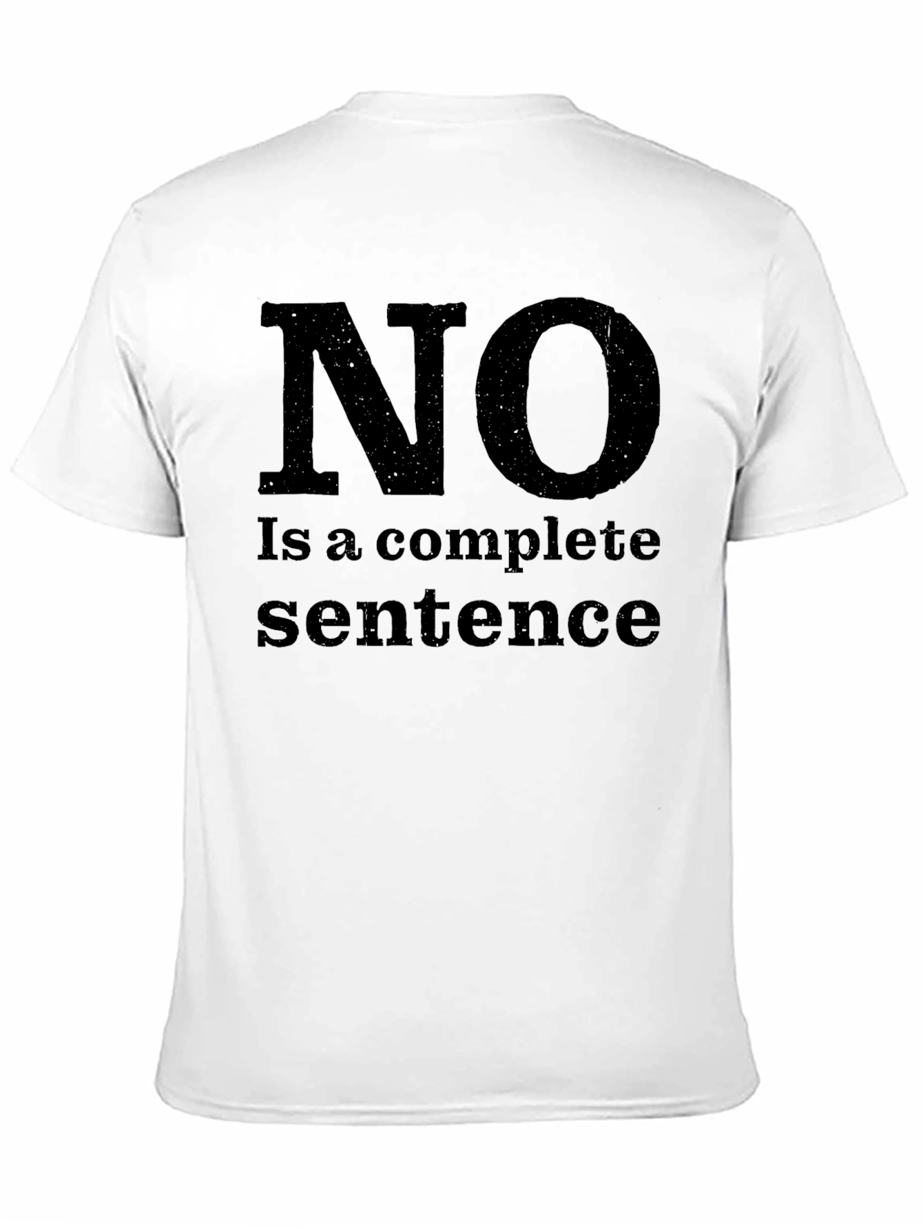 Black "No is a Complete Sentence" Graphic Tee view 11