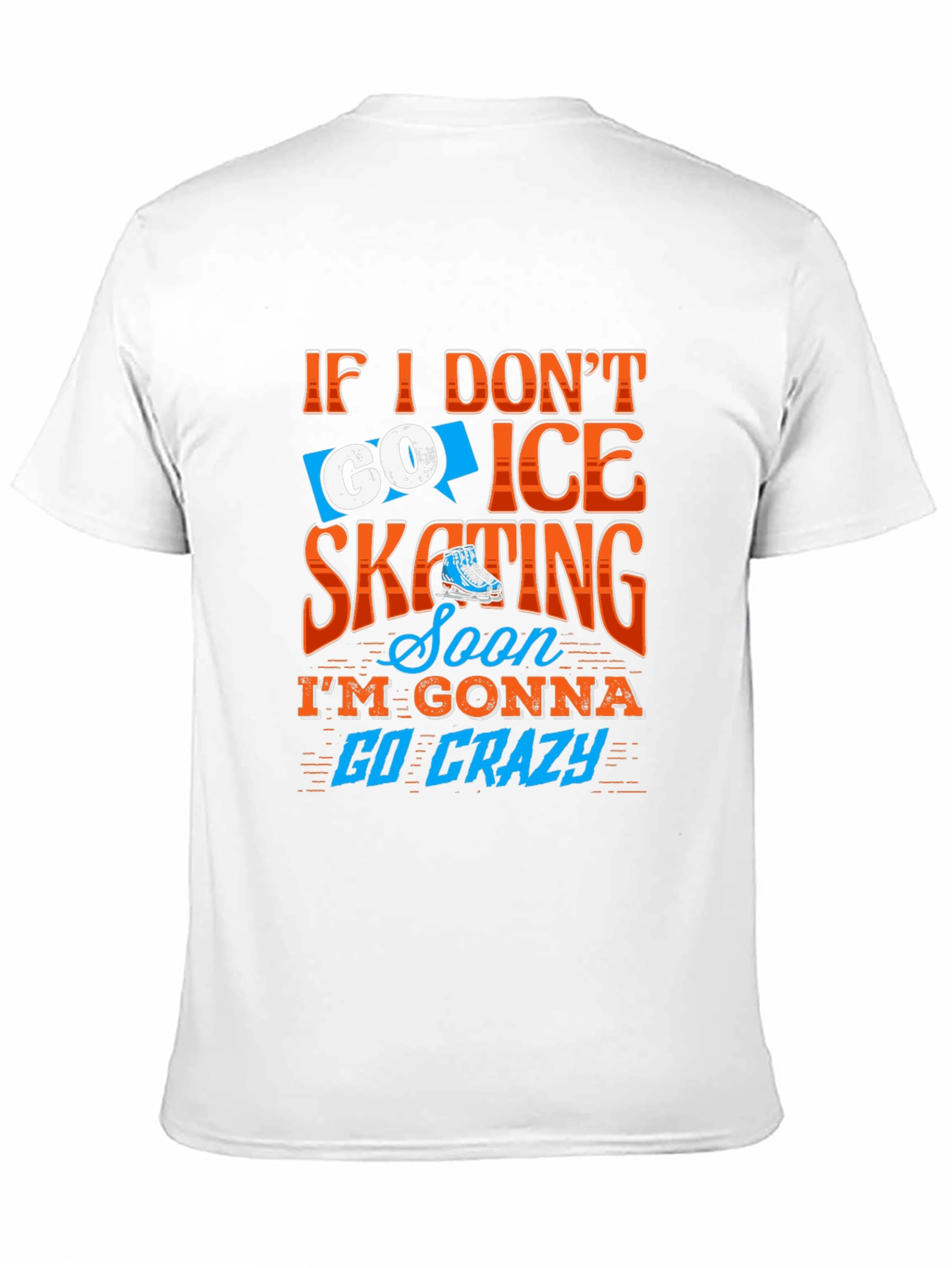 Black Ice Skating T-Shirt - Go Crazy Design view 11