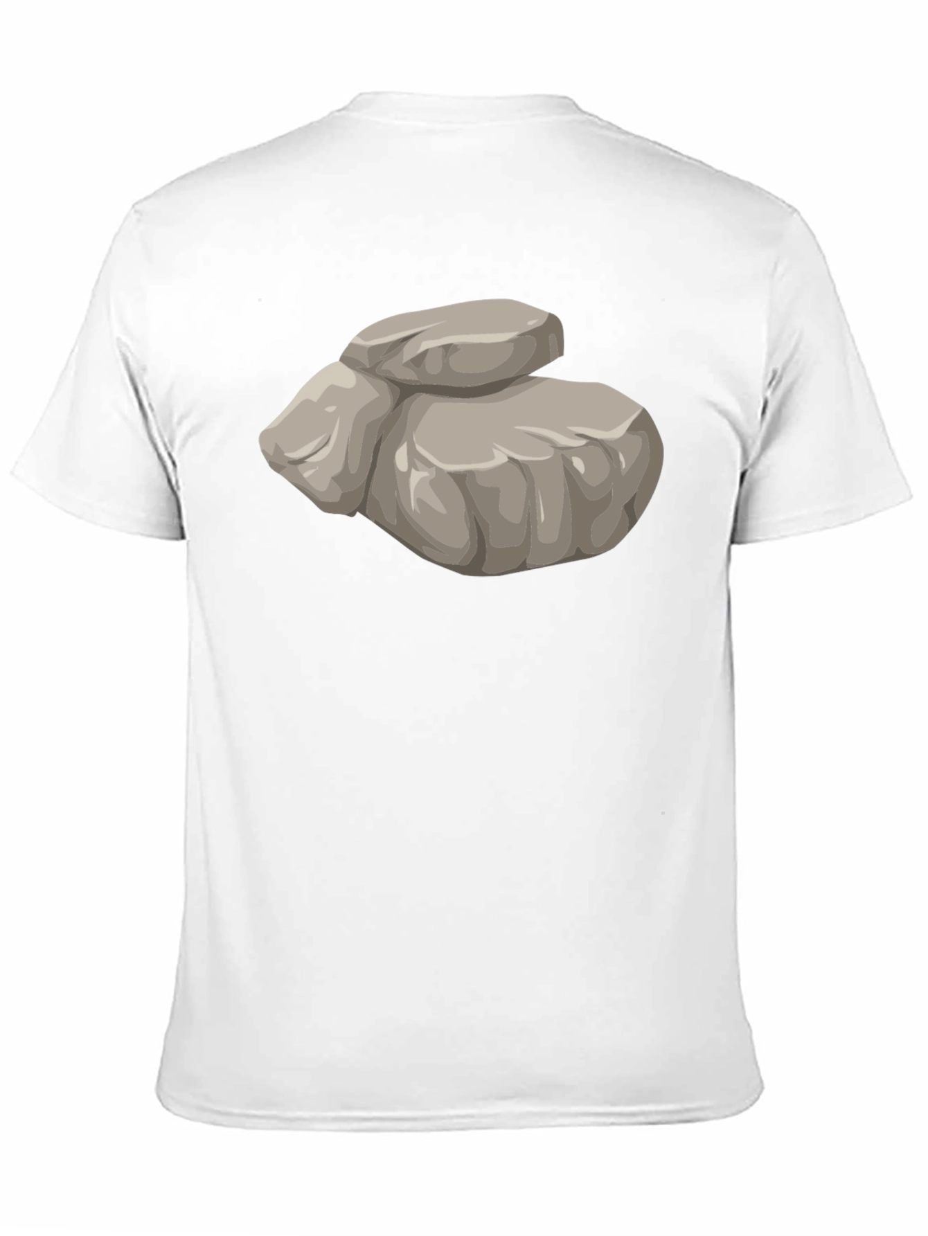 Black Funny Rock Pile Graphic T-Shirt - Black view 11