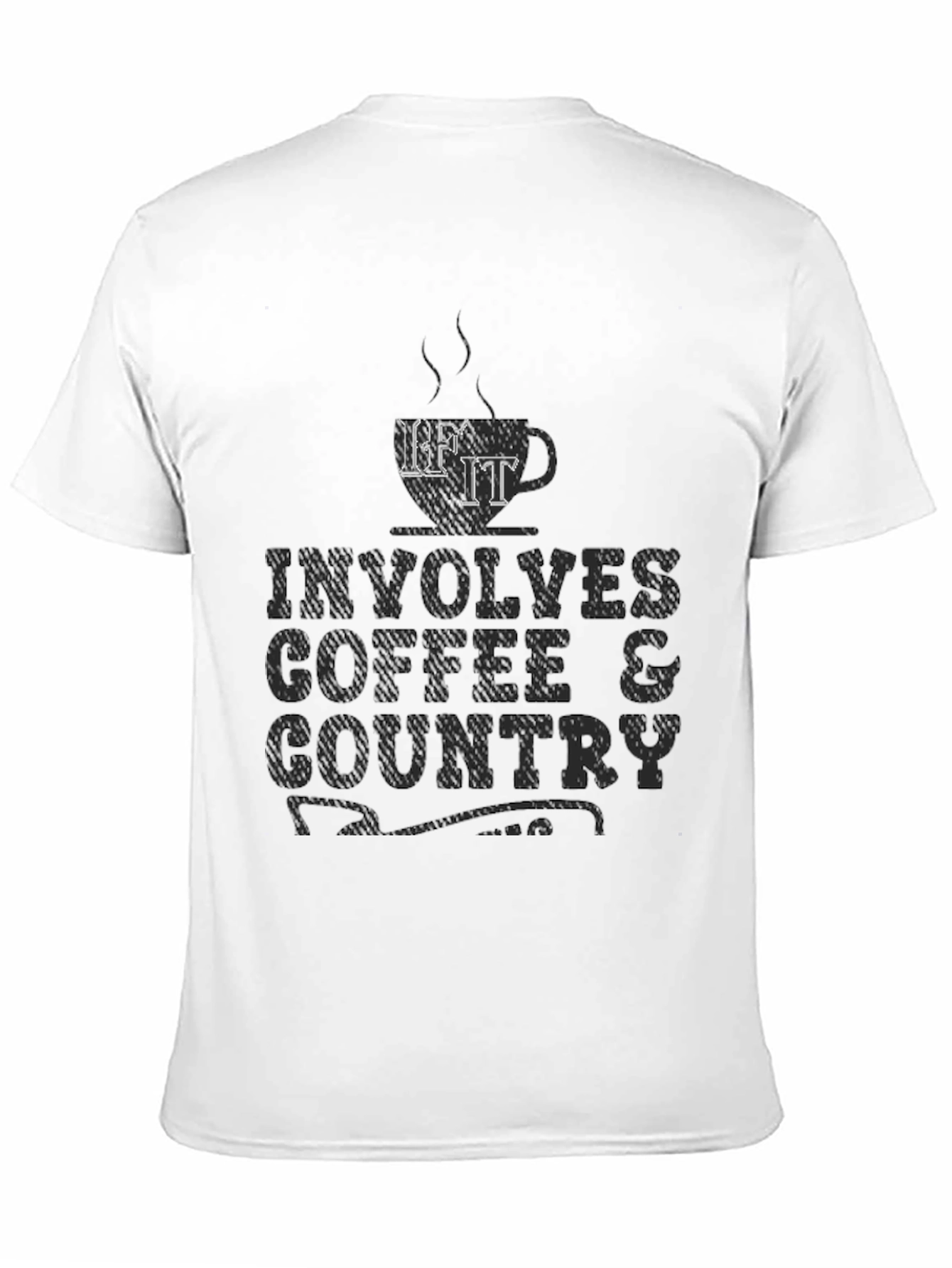 Black Coffee & Country Graphic Tee - Soft Cotton Comfort Fit view 11