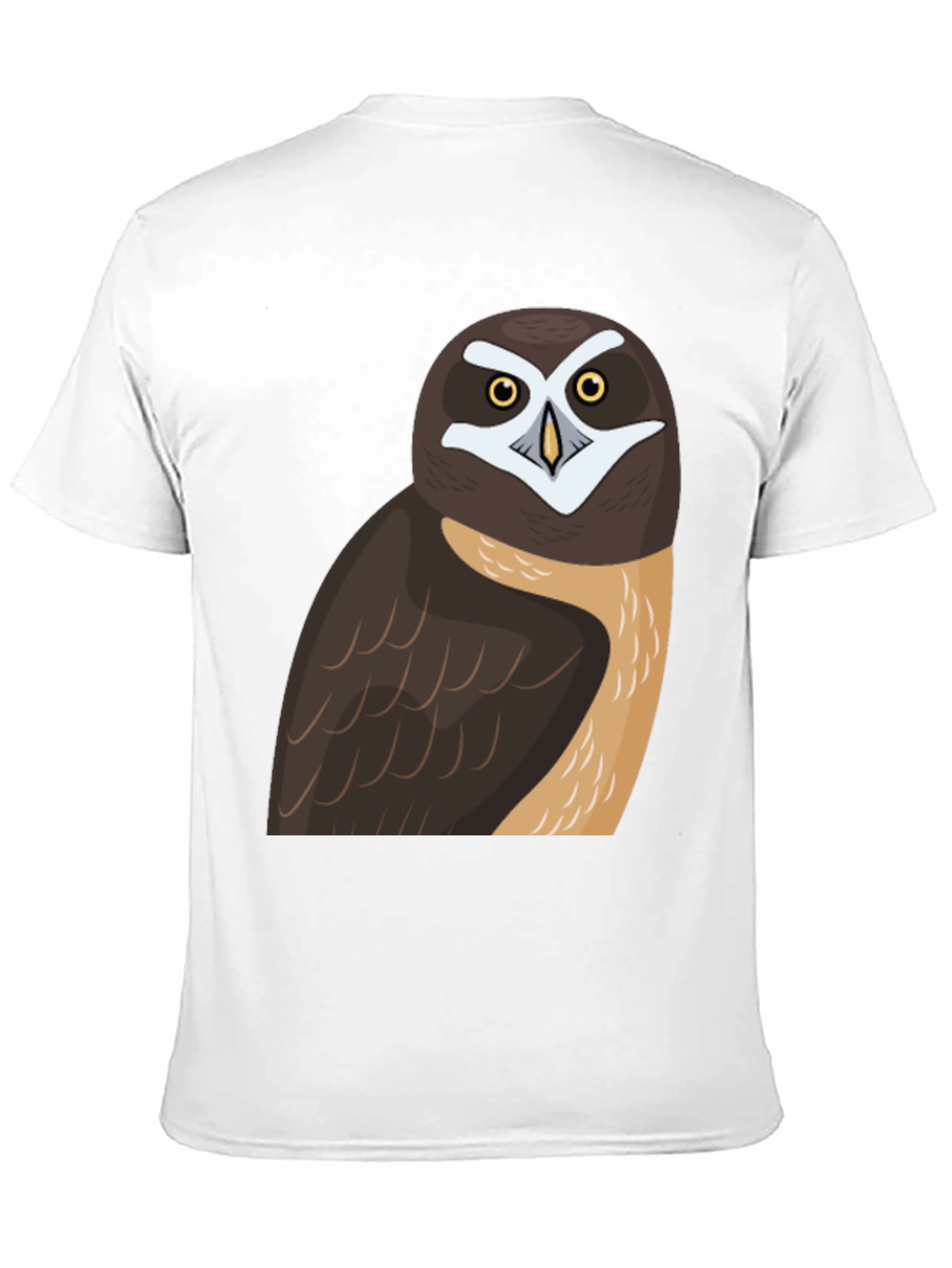 Black Owl Graphic Print T-Shirt, Black Cotton Tee view 11
