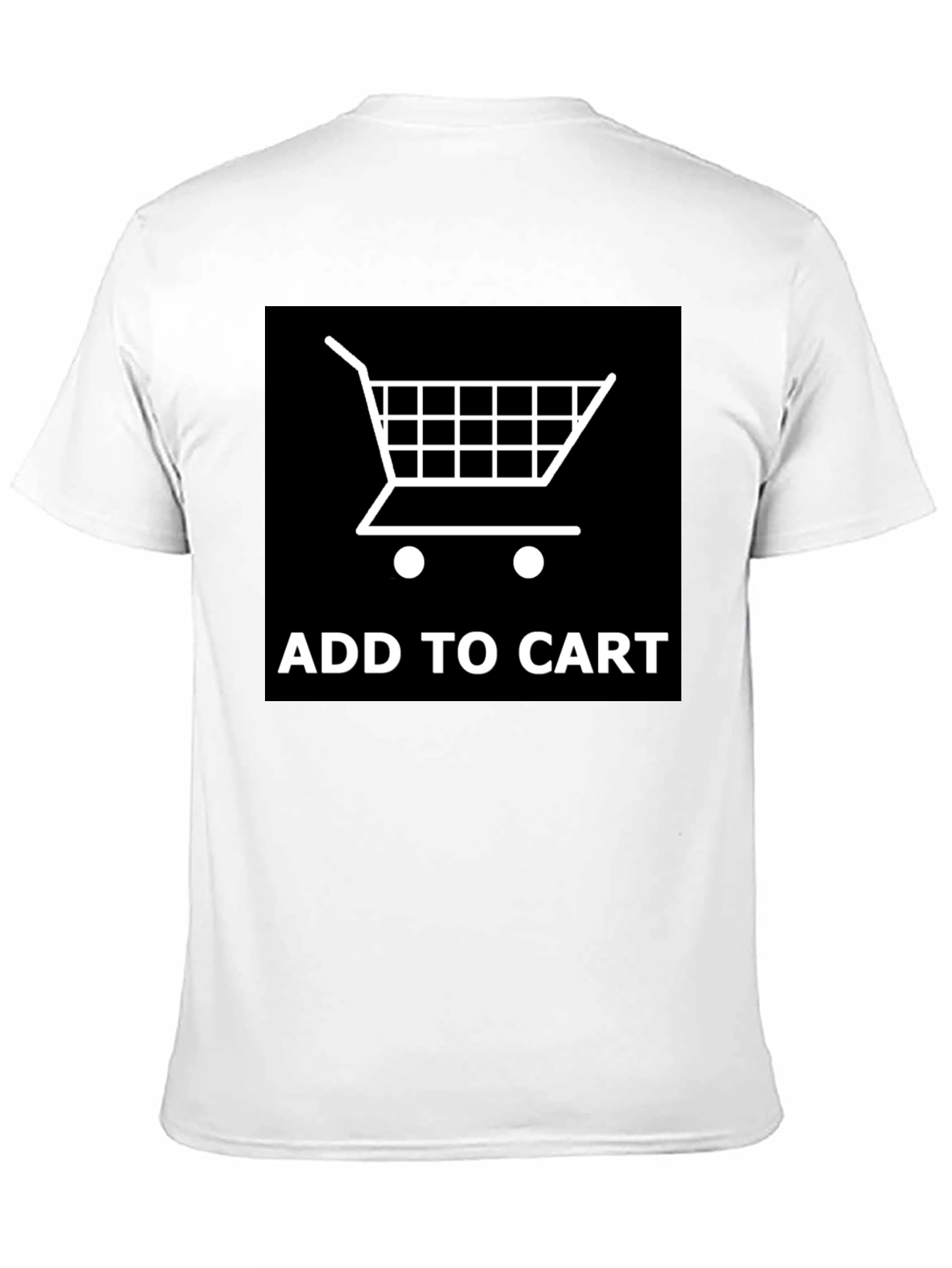 Add to Cart Graphic Tee - Shopping Cart Design - 11