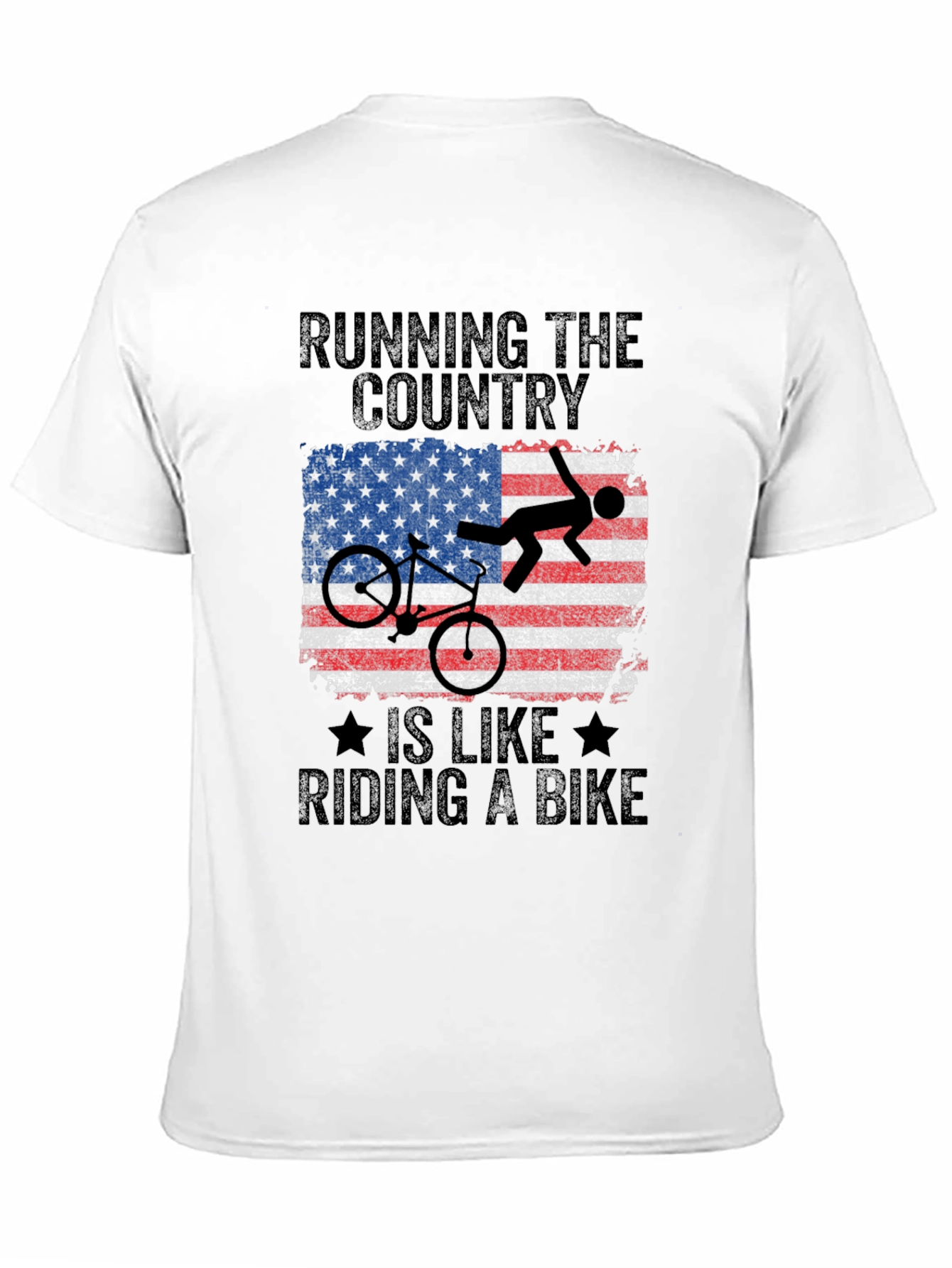Black Running the Country Bike T-Shirt view 11