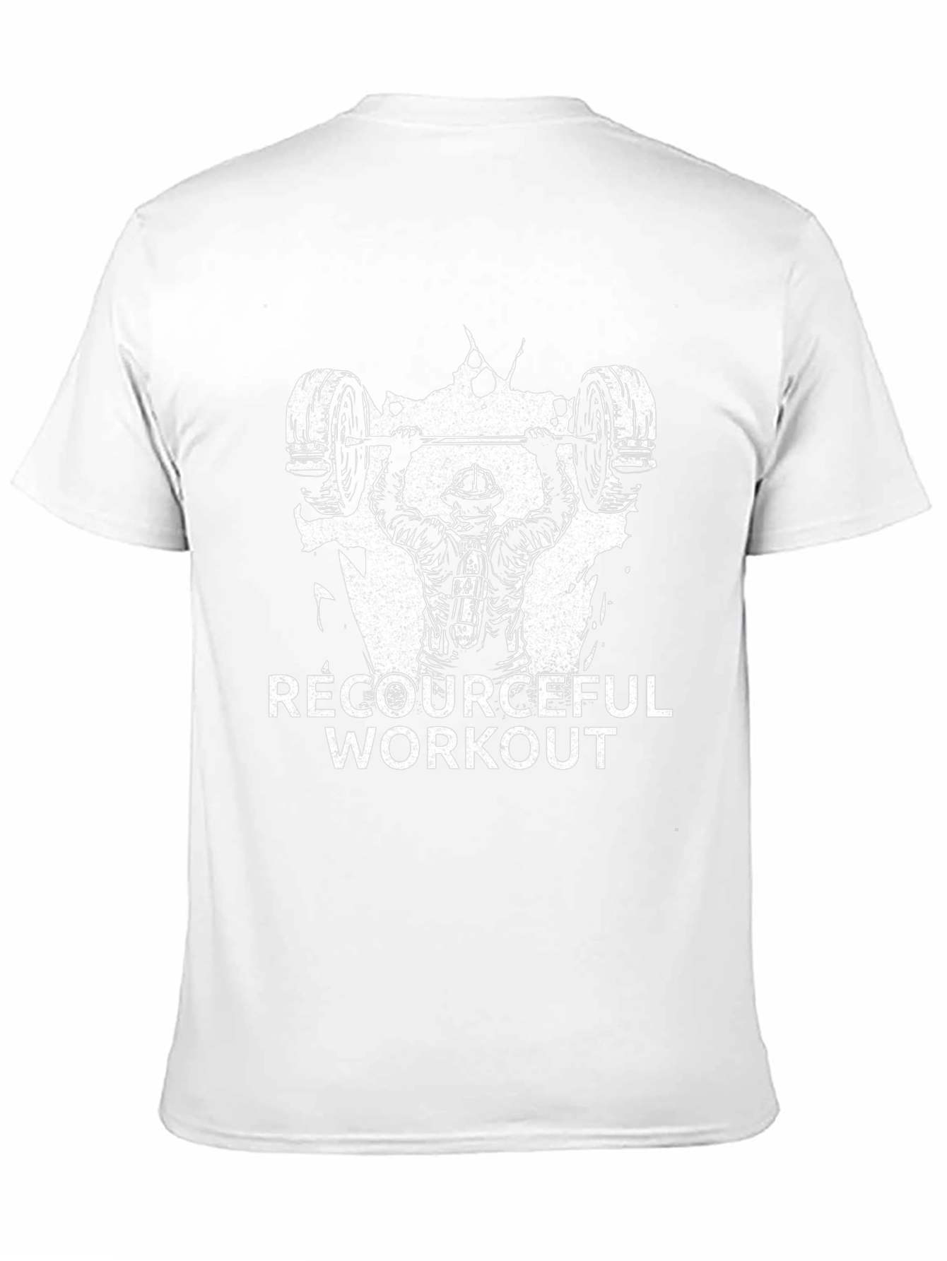 Black Firefighter Workout T-Shirt - Resourceful Fitness view 11