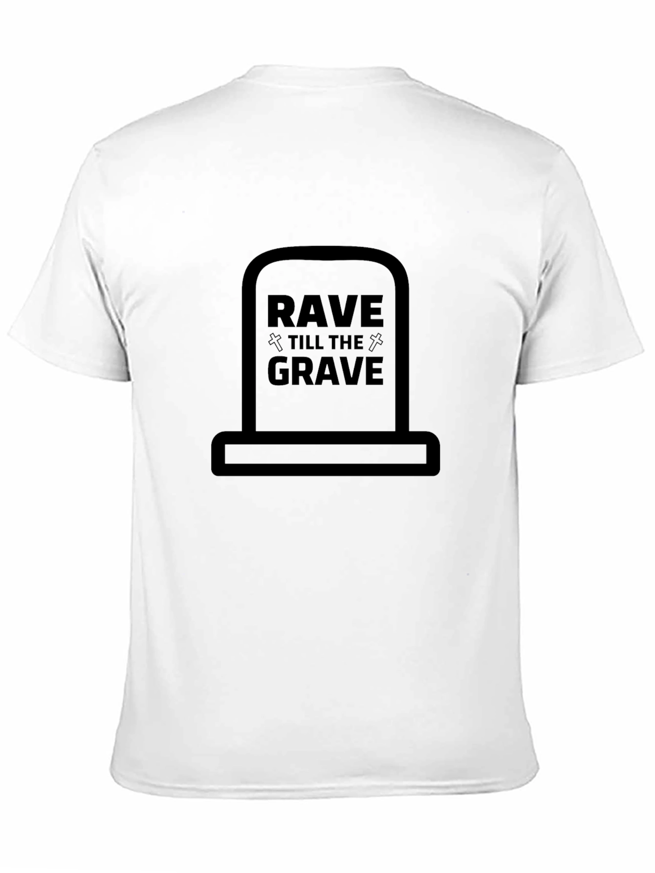 Black Rave Till The Grave Graphic Tee view 11