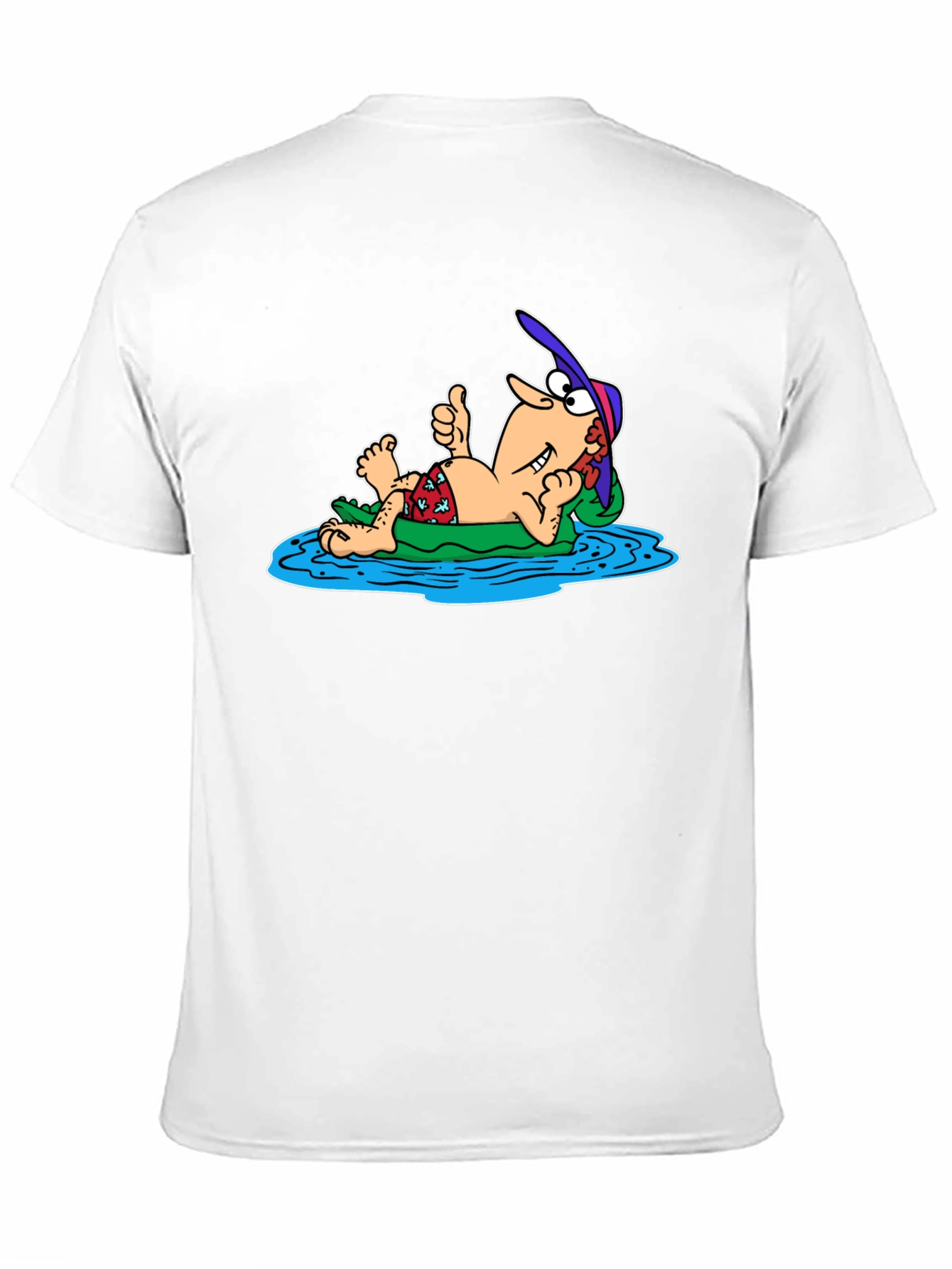 Black Relaxing Man Cartoon T-Shirt view 11