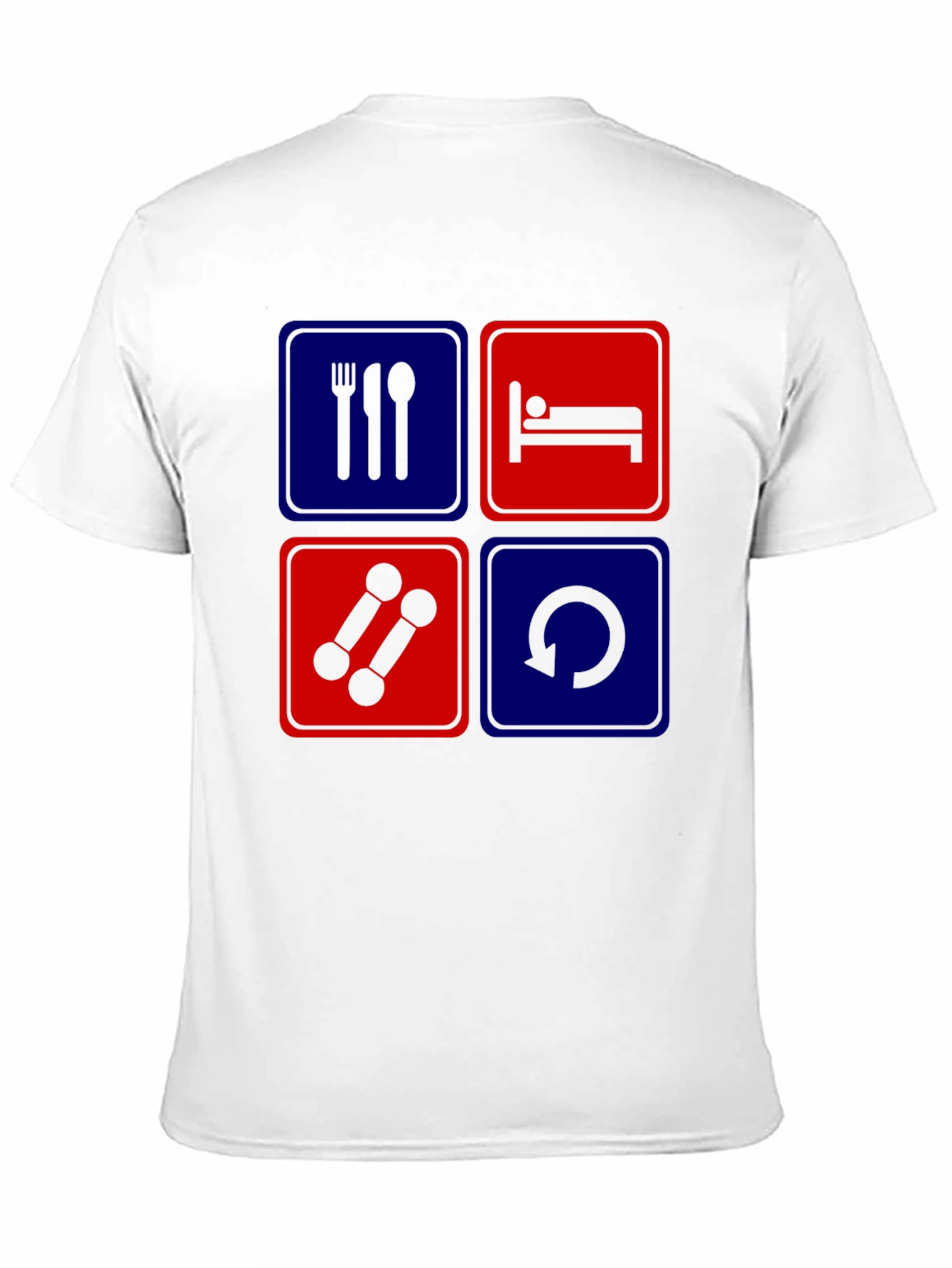 Black Eat Sleep Gym Repeat T-Shirt view 11