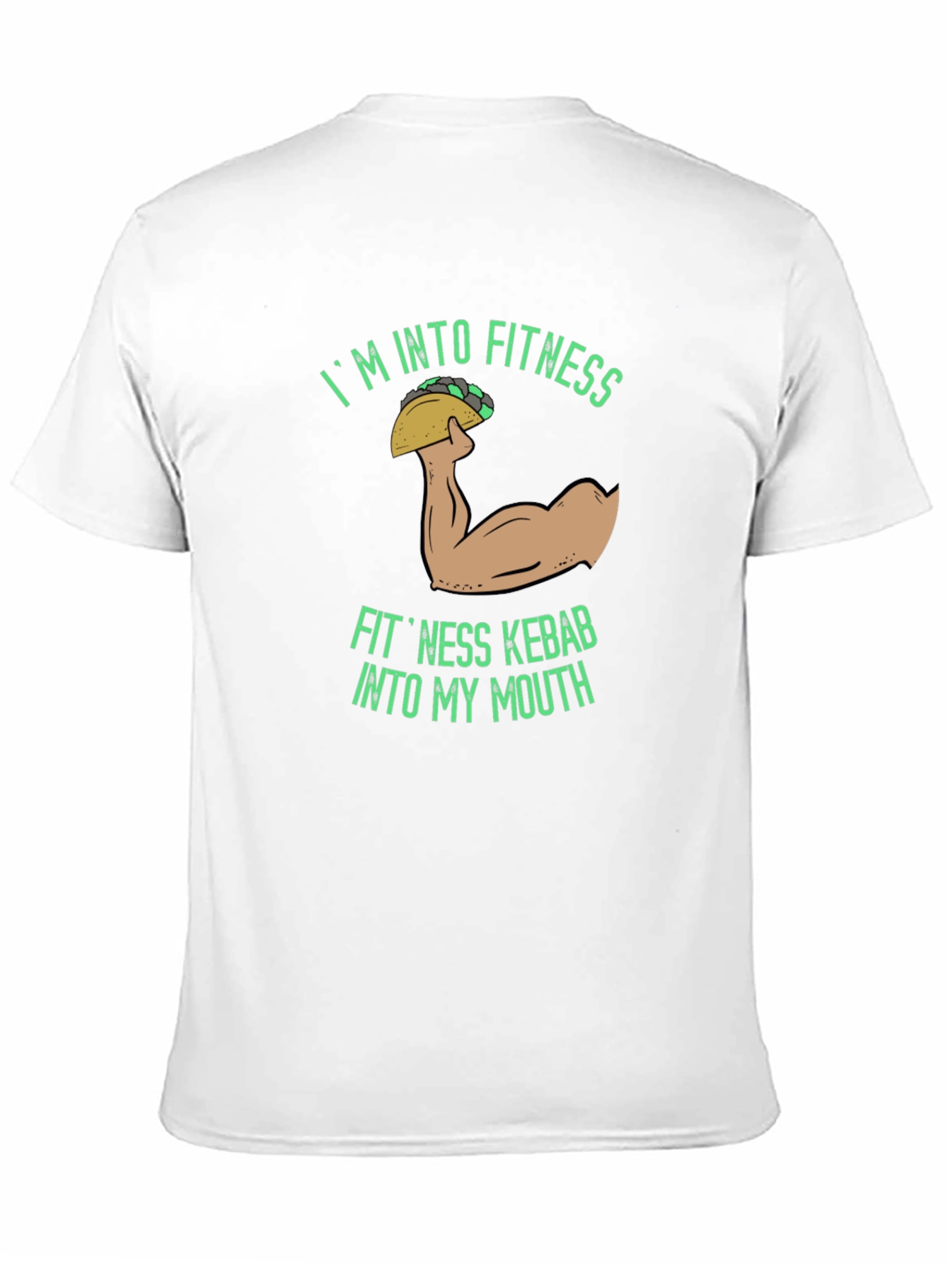 Black Fitness Kebab T-Shirt - Funny Gym Workout Tee view 11