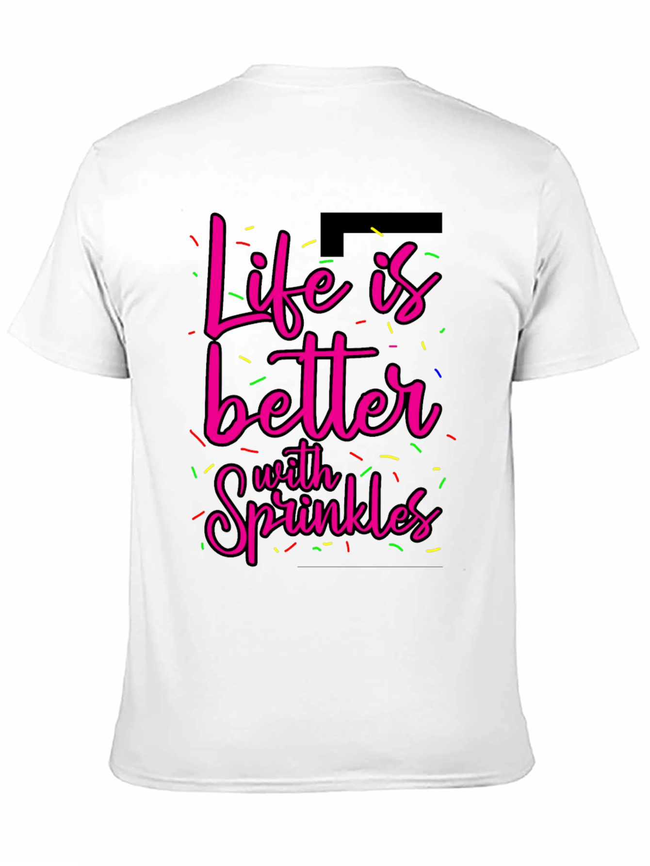 Black Life is Better with Sprinkles Graphic Tee view 11