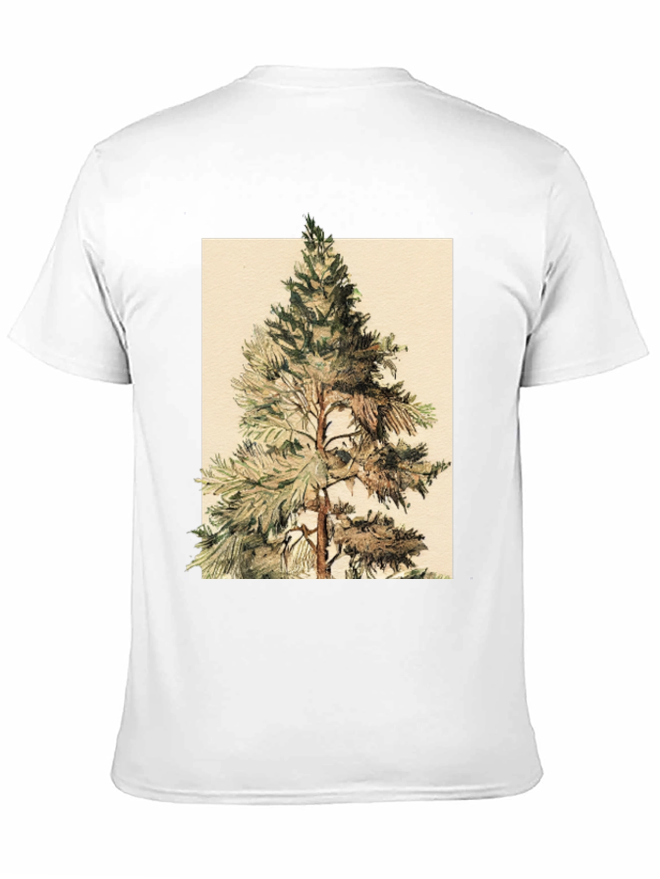 Black Pine Tree Graphic Tee - Nature Inspired Design view 11