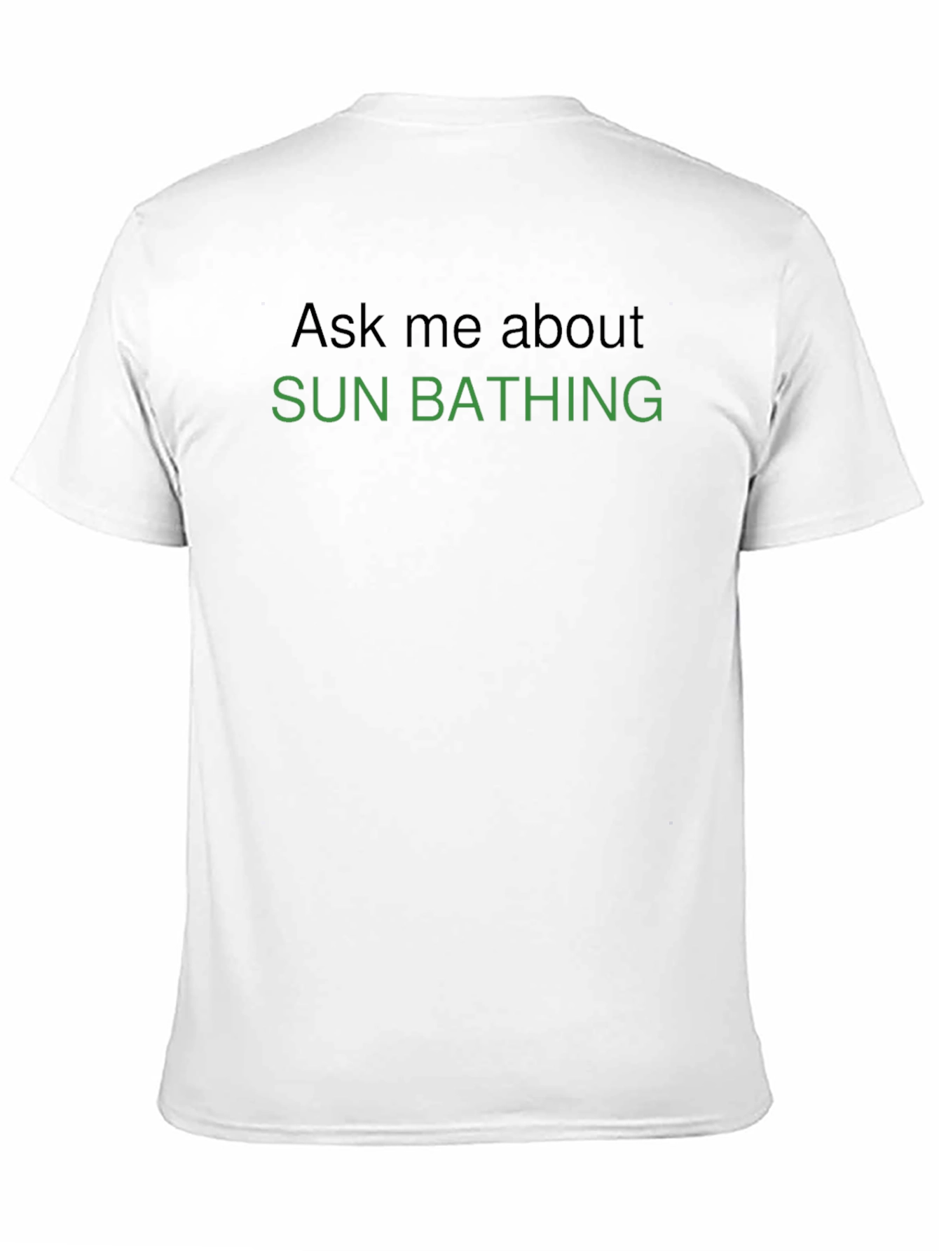 Black Sun Bathing T-Shirt - Ask Me About view 11