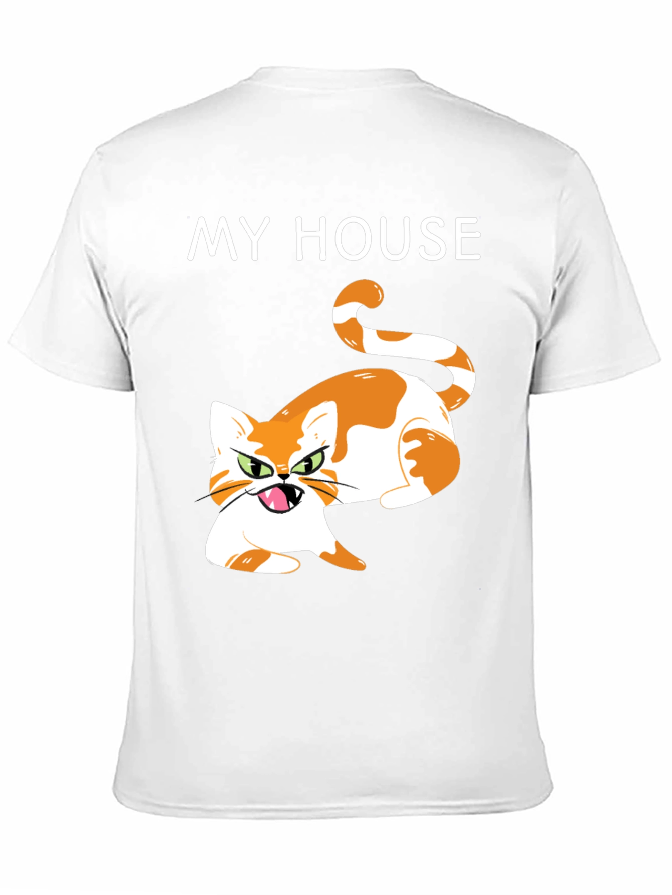 Black My House Cat Graphic T-Shirt - Novelty Tee view 11