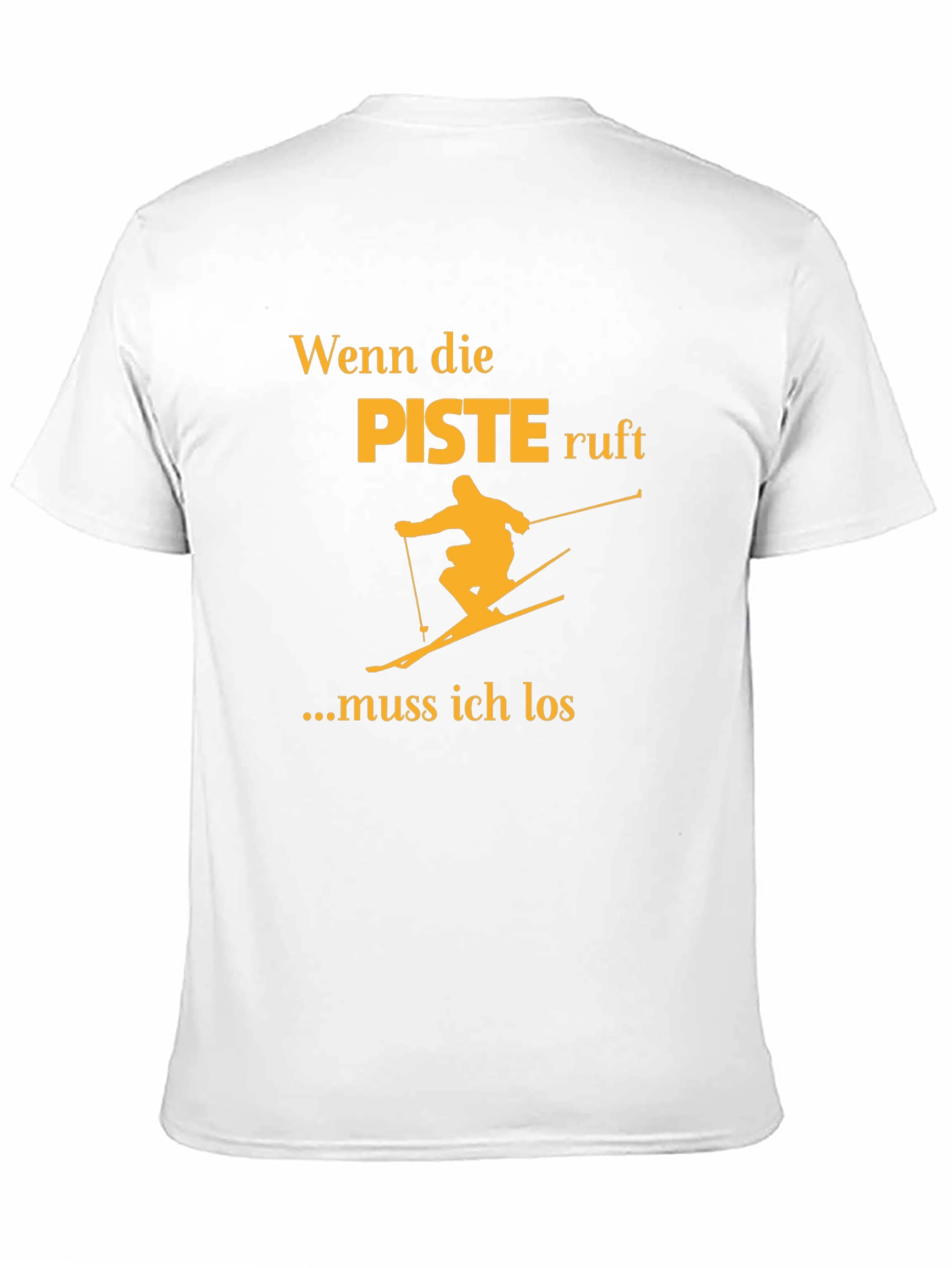 Black Wenn die Piste Ruft Black T-Shirt - Skiing Adventure Tee view 11