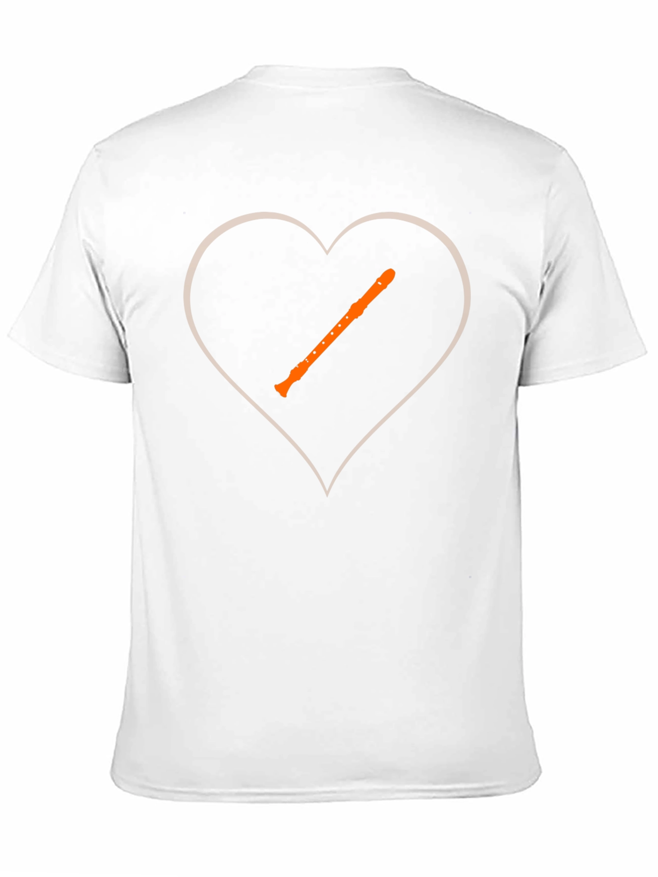 Black Music Lover T-Shirt - Recorder Heart view 11