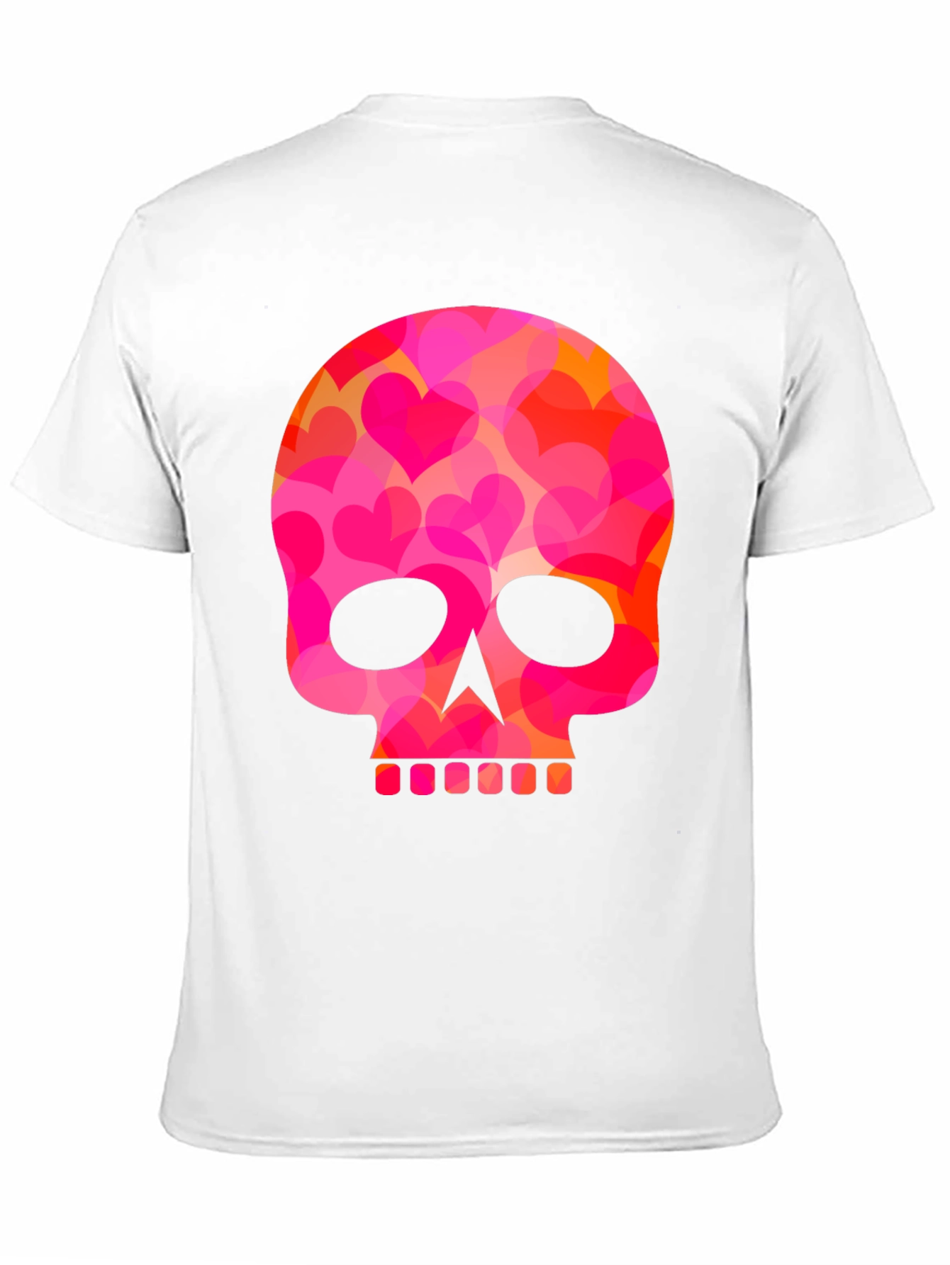 Black Heart Skull Graphic T-Shirt - Men's Black Tee view 11