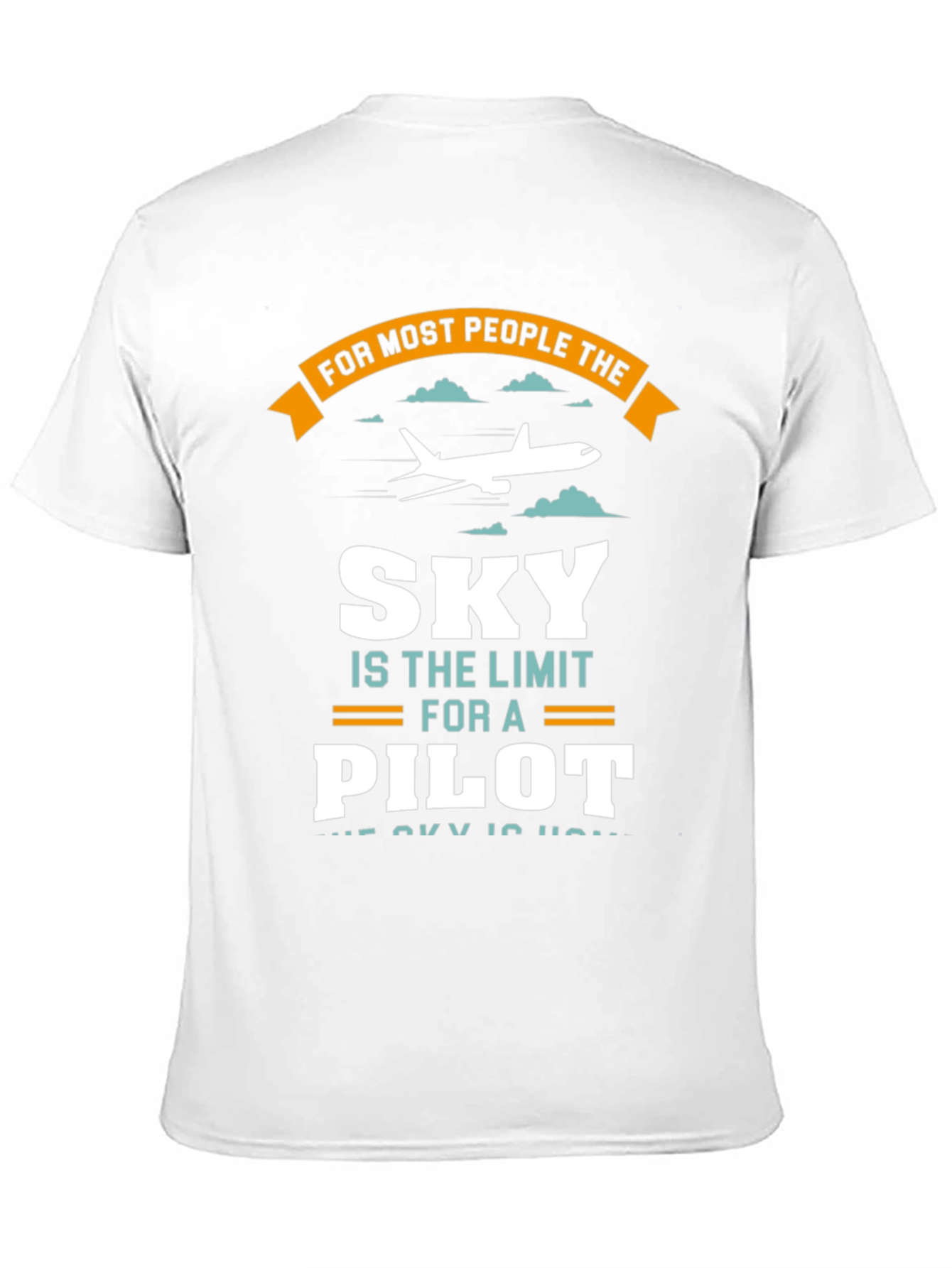 Black Pilot Sky Limit T-Shirt - Aviation Gift Tee view 11