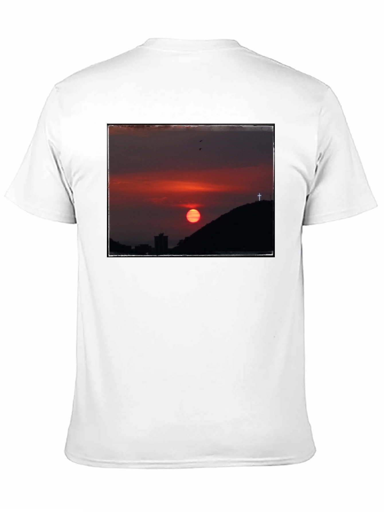 Black Sunset Cross Graphic Tee - Black view 11