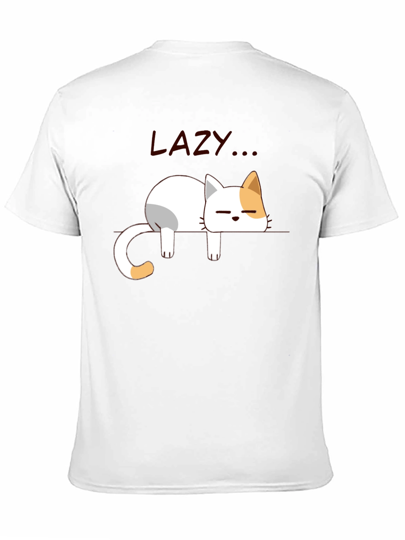 Black Lazy Cat Graphic T-Shirt - Relaxed Fit, Soft Cotton view 11