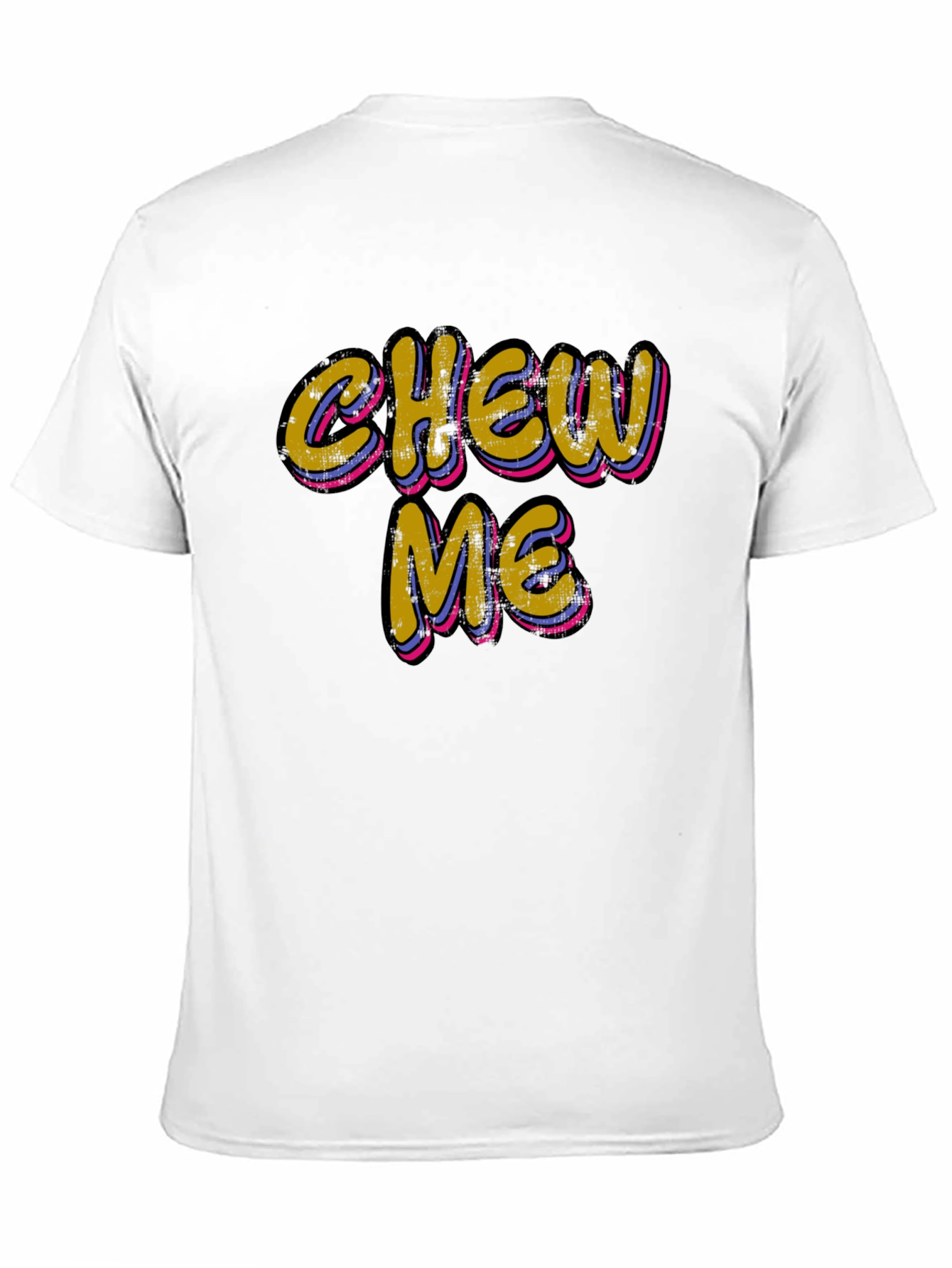 Black Chew Me Graphic Black T-Shirt view 11